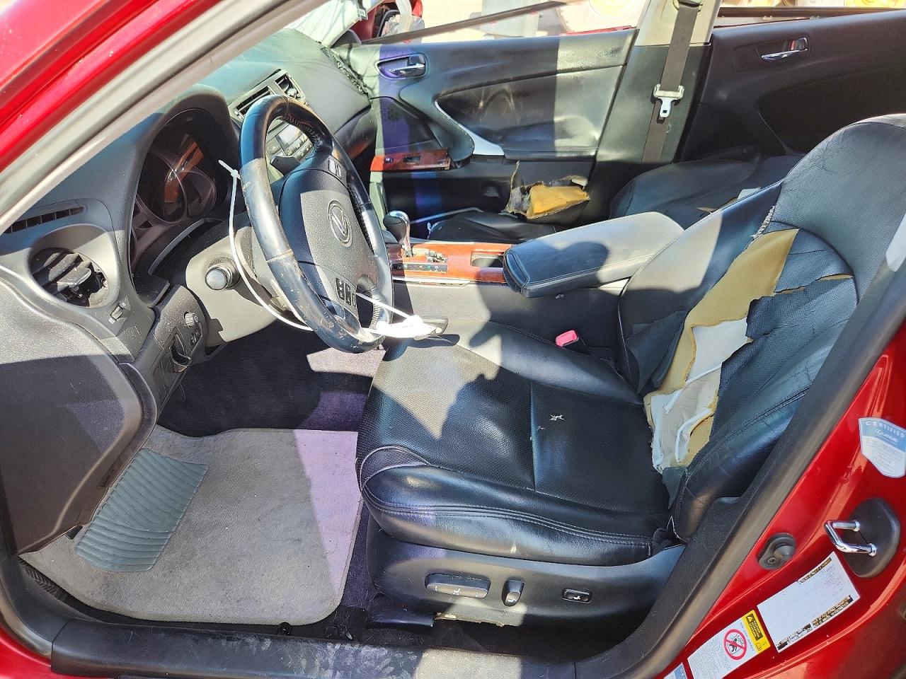2008 Lexus Is 250 Base Красный vin: JTHBK262182064330