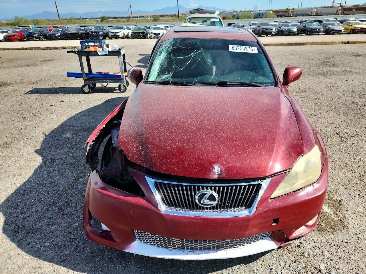 2008 Lexus Is 250 Base Красный vin: JTHBK262182064330
