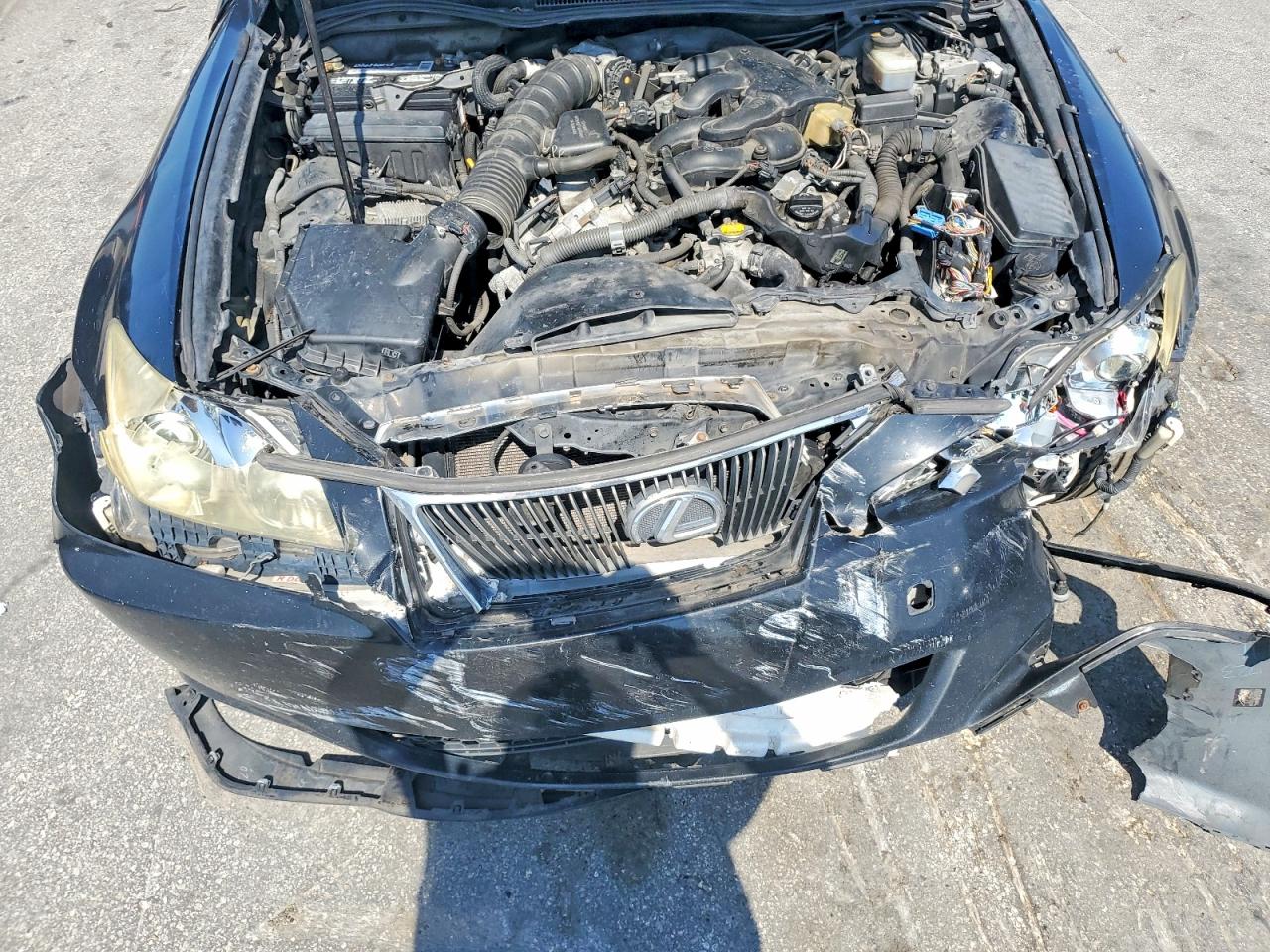 2008 Lexus Is 250 Black vin: JTHBK262182070659
