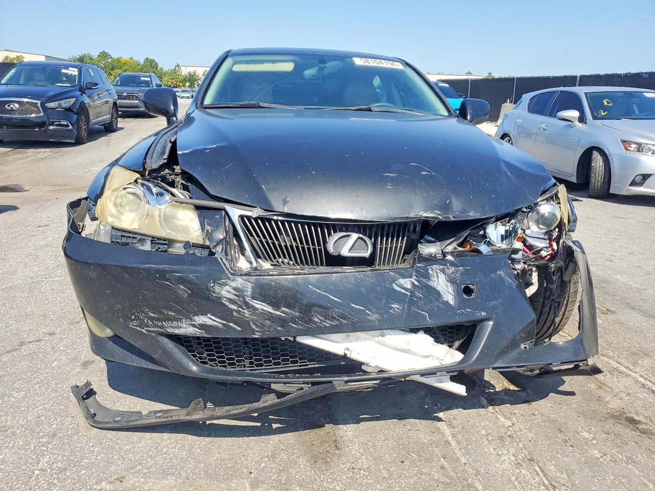2008 Lexus Is 250 Black vin: JTHBK262182070659