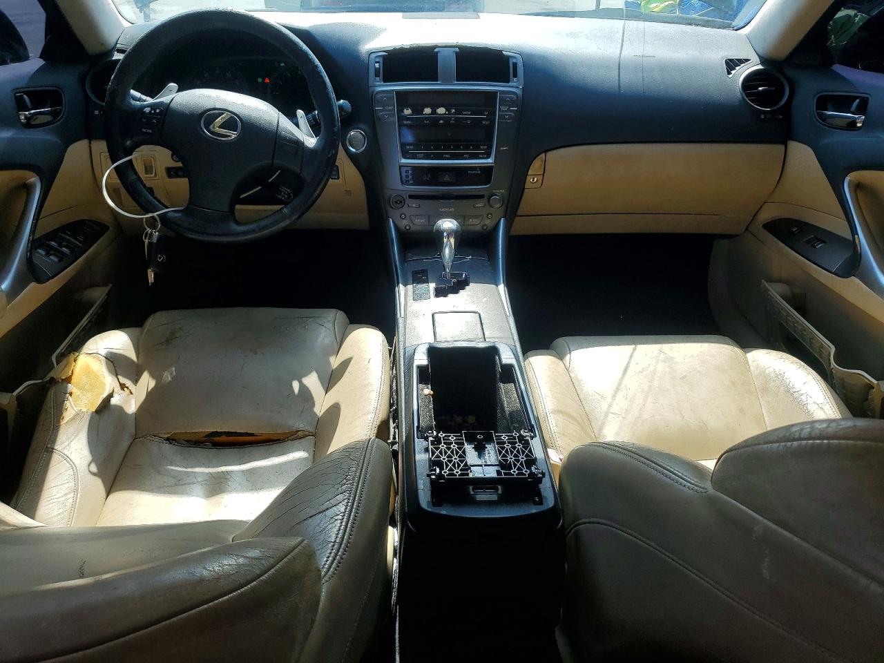 2008 Lexus Is 250 Black vin: JTHBK262182070659