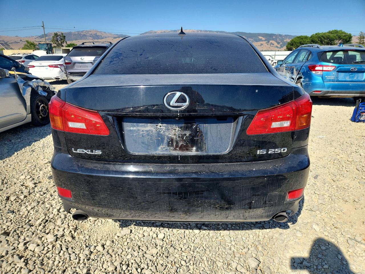 2008 Lexus Is 250 Black vin: JTHBK262182071908