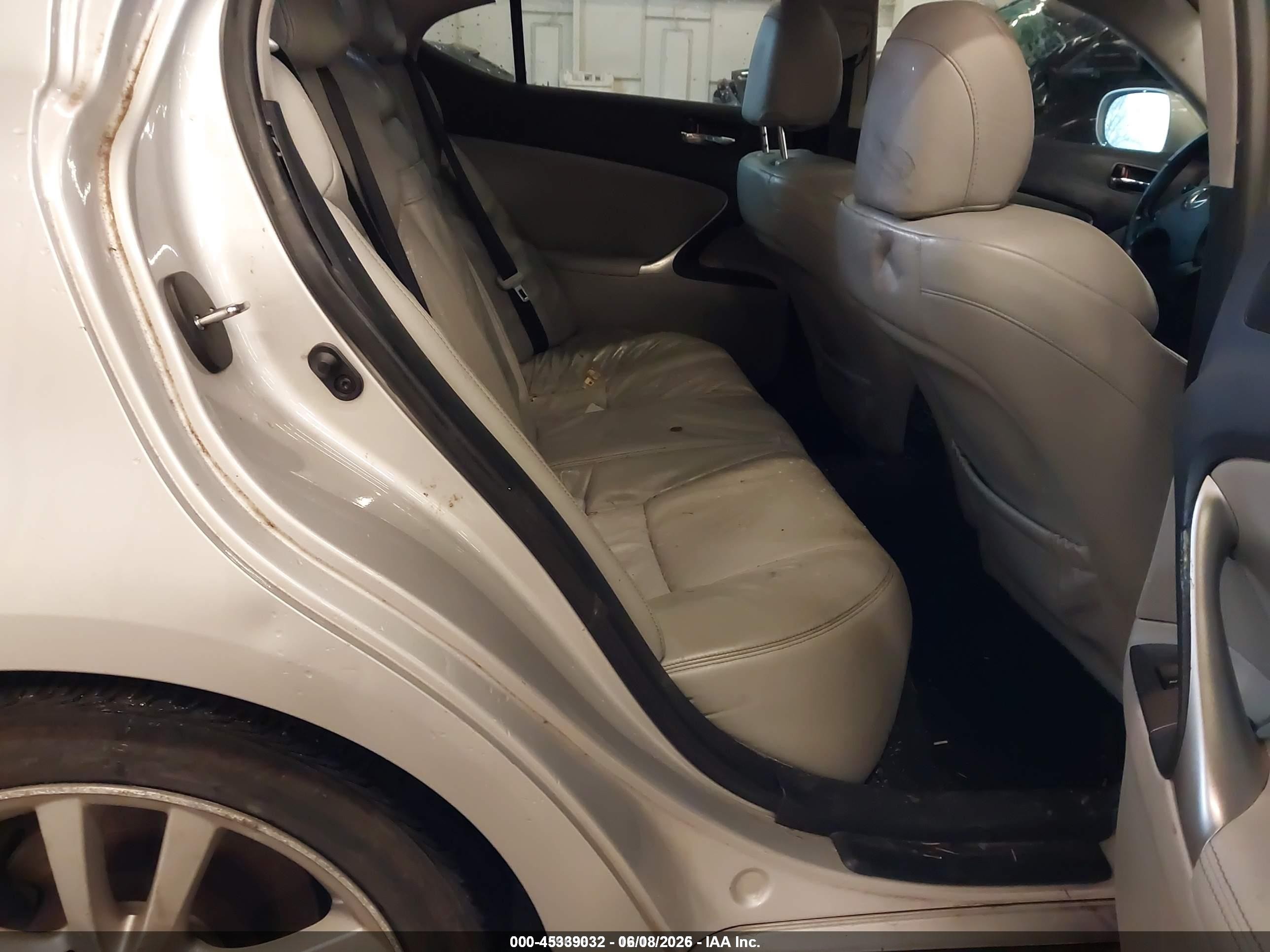 2008 Lexus Is 250   Silver vin: JTHBK262182079717