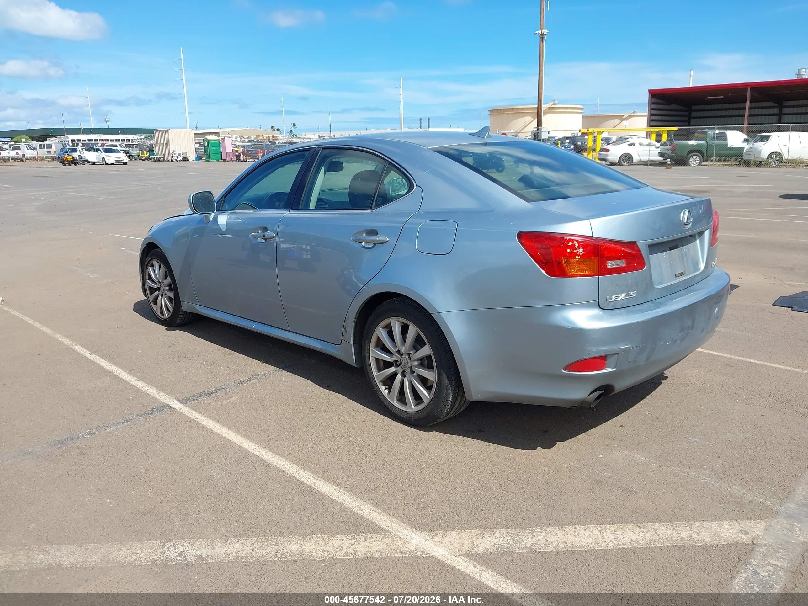 2008 Lexus Is 250   Blue vin: JTHBK262185054671