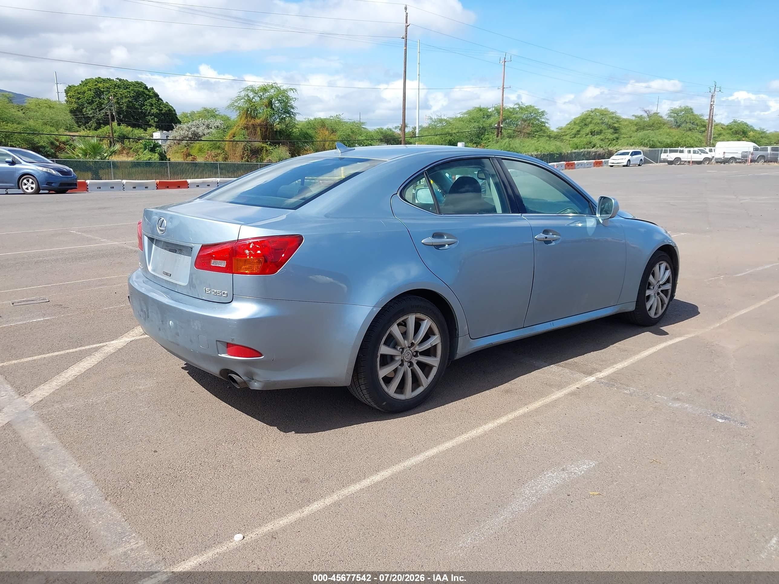 2008 Lexus Is 250   Blue vin: JTHBK262185054671