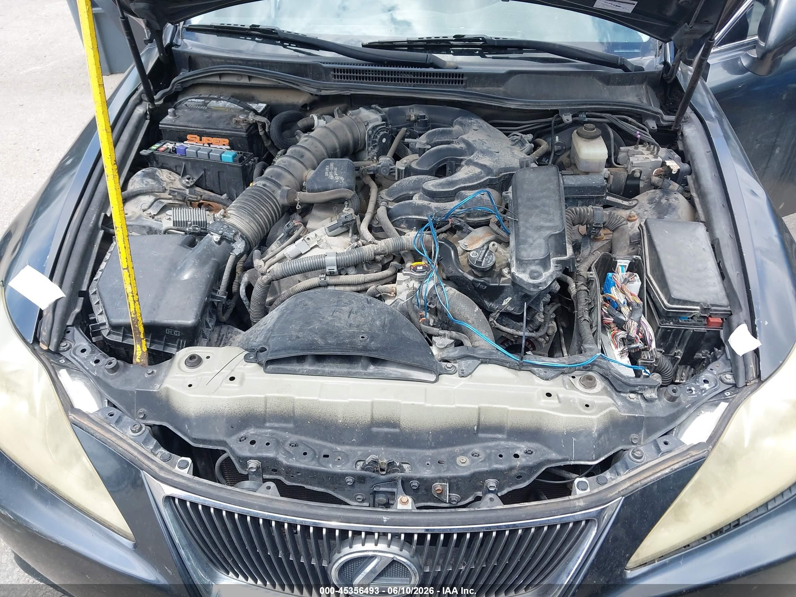 2008 Lexus Is 250   Gray vin: JTHBK262185062317