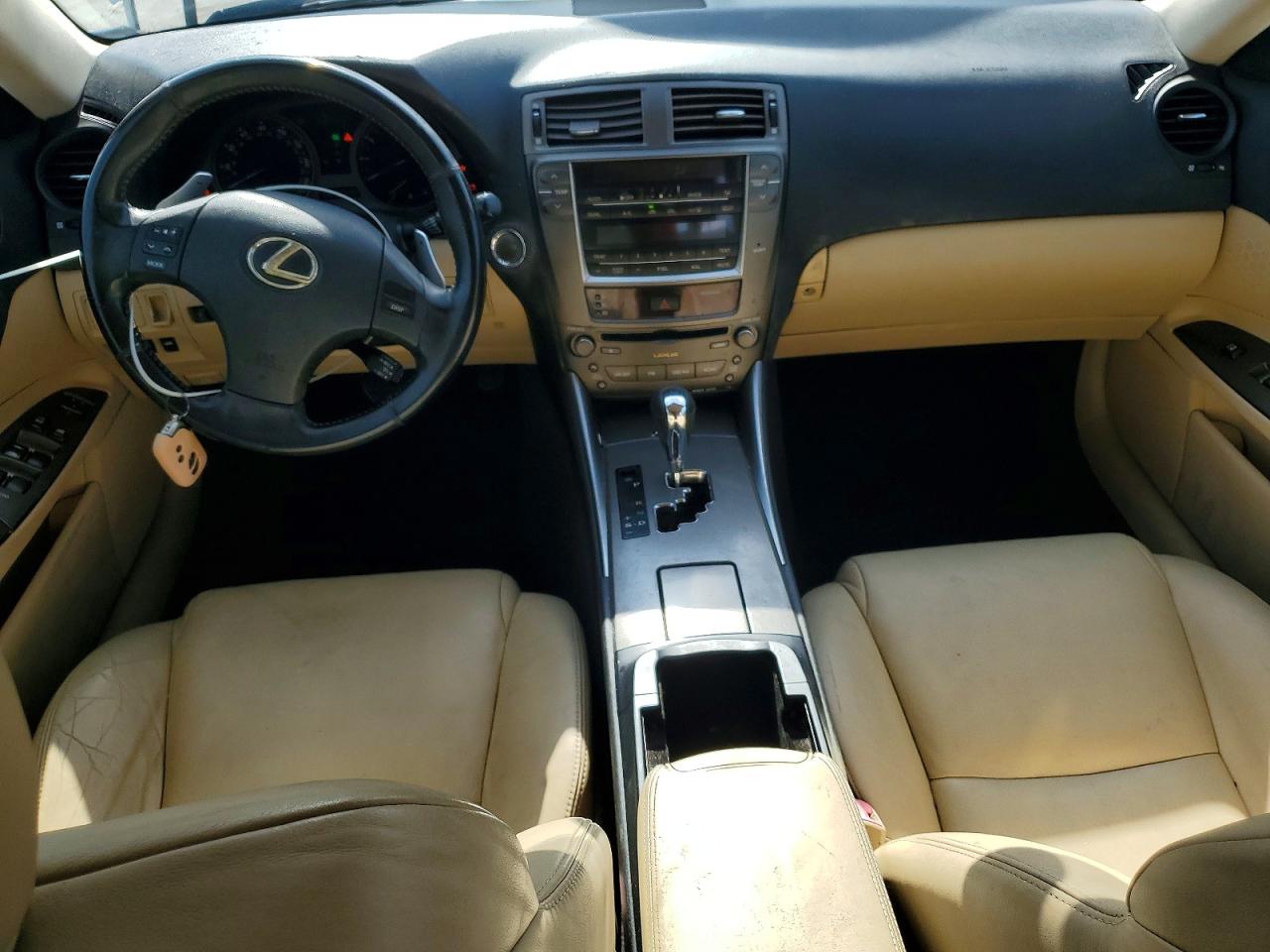 2008 Lexus Is 250 Base White vin: JTHBK262185065377