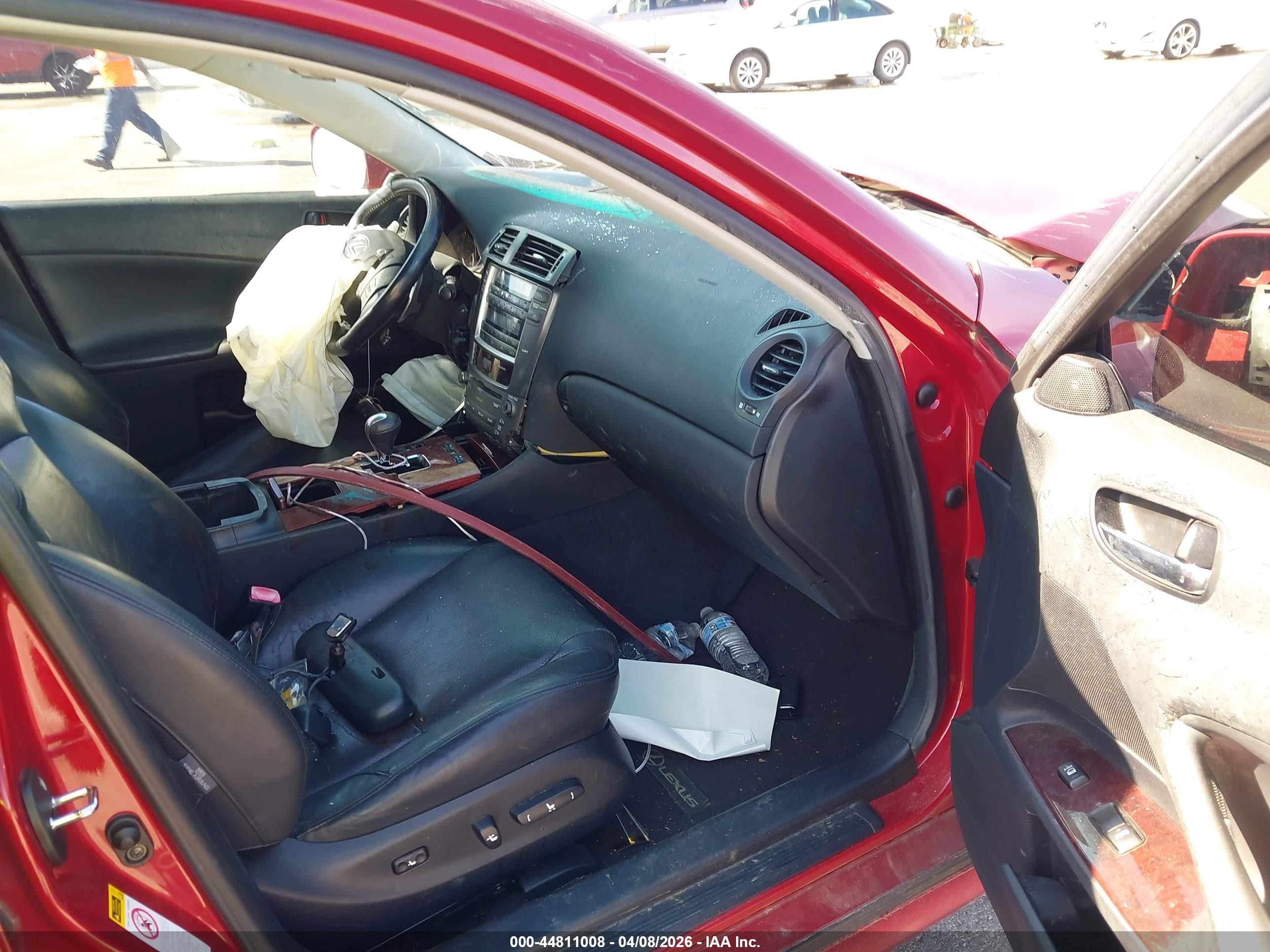 2008 Lexus Is 250   Maroon vin: JTHBK262185065945