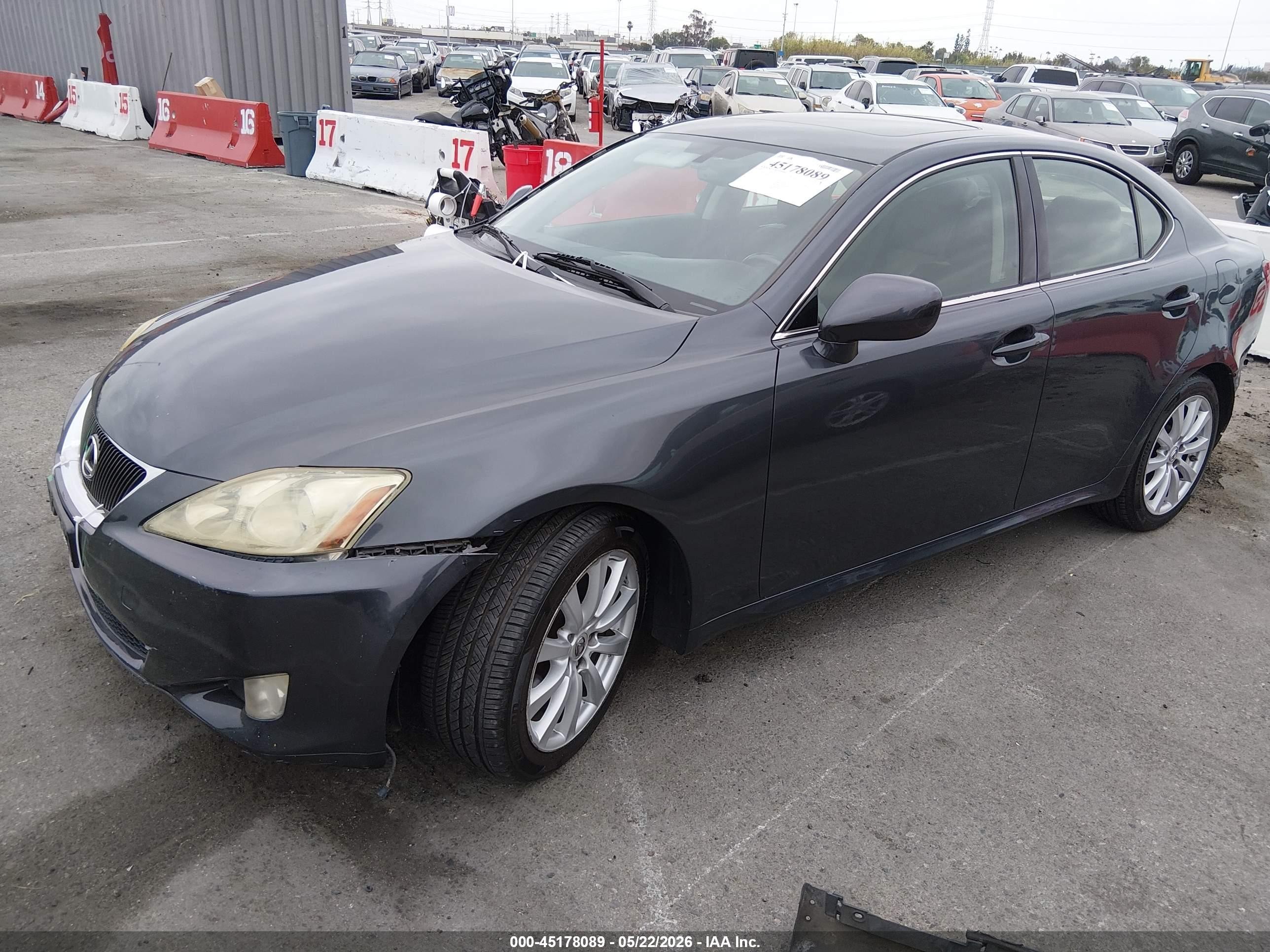 2008 Lexus Is 250   Blue vin: JTHBK262185082051