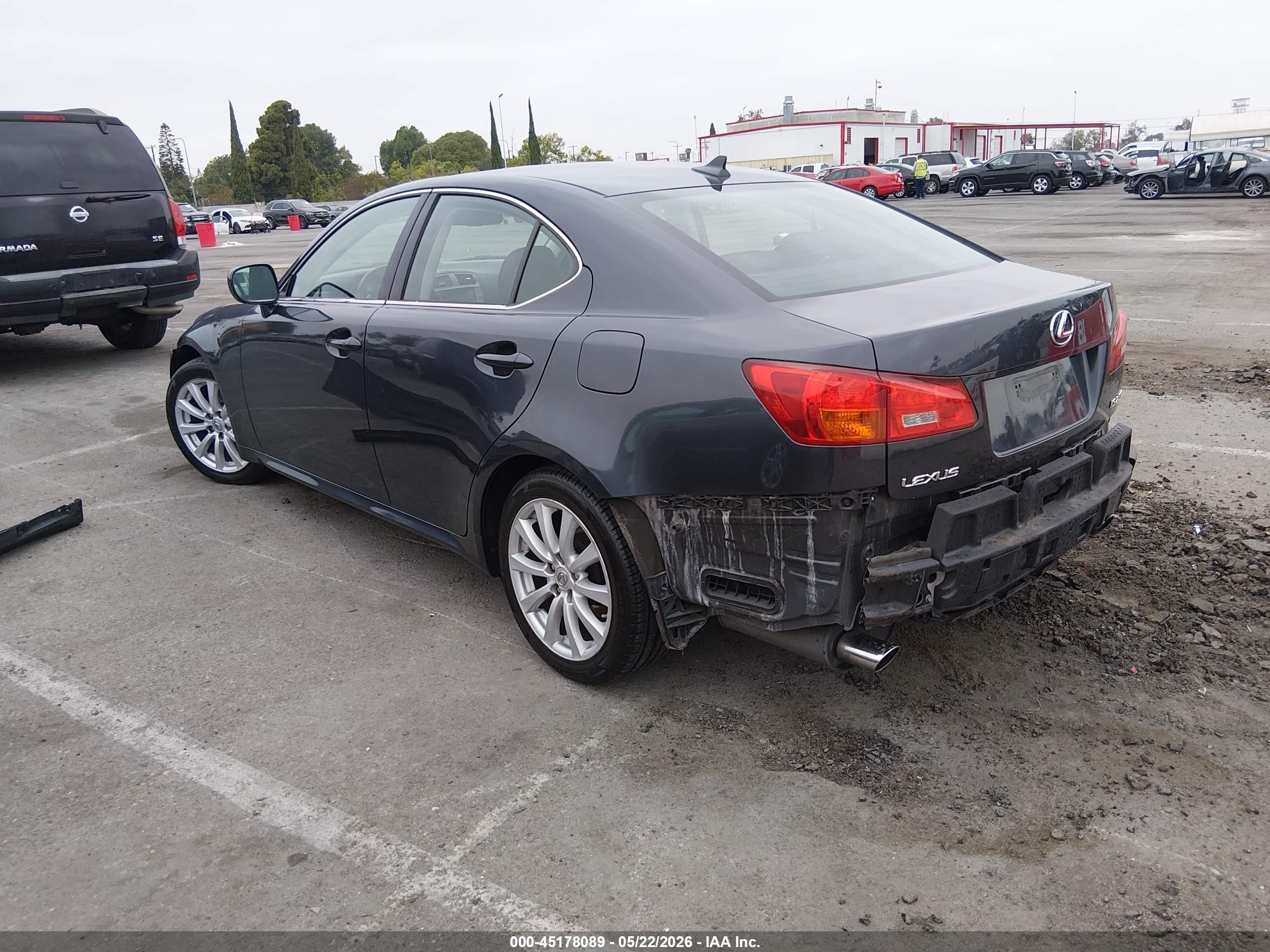 2008 Lexus Is 250   Blue vin: JTHBK262185082051