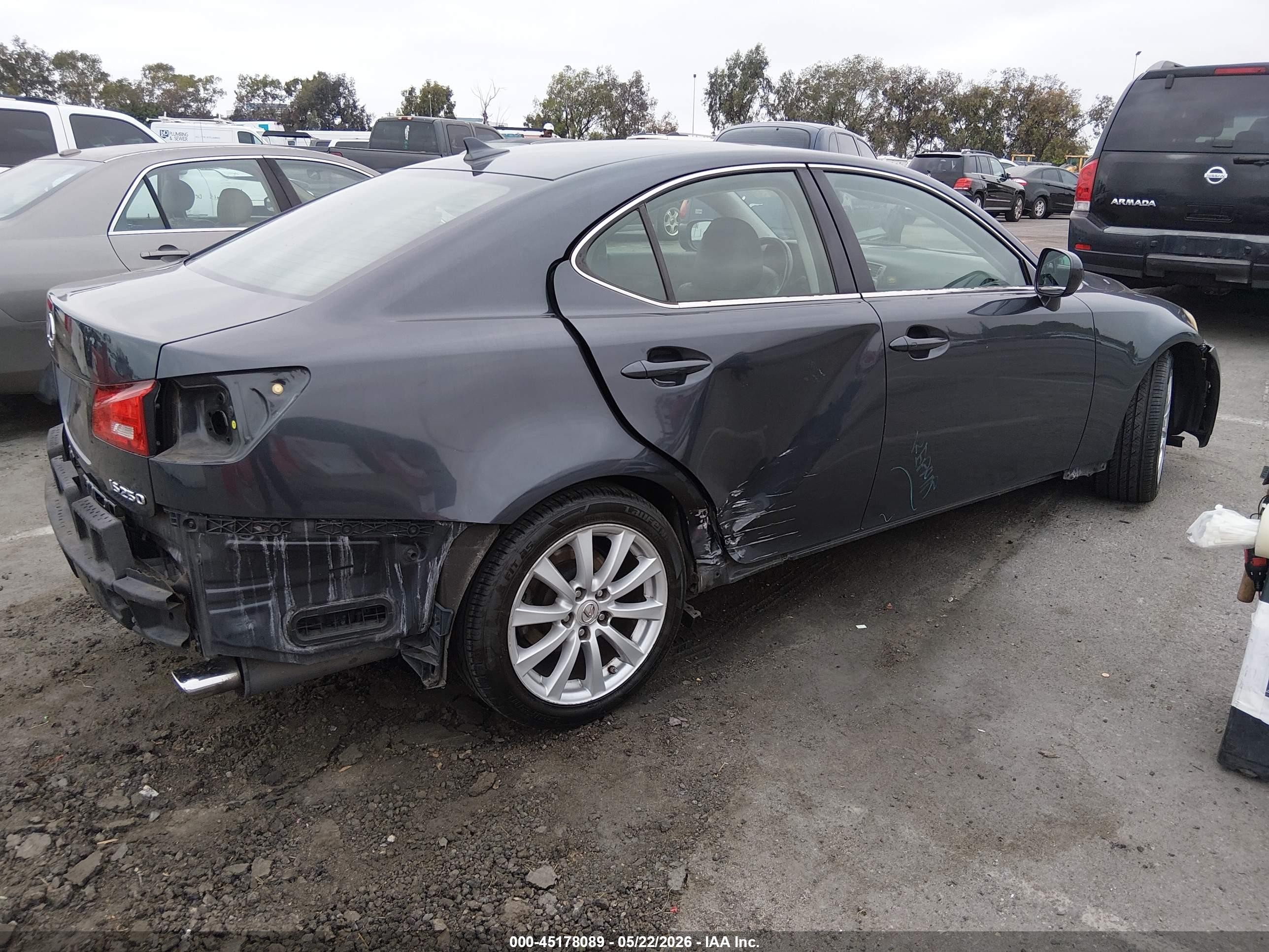 2008 Lexus Is 250   Blue vin: JTHBK262185082051