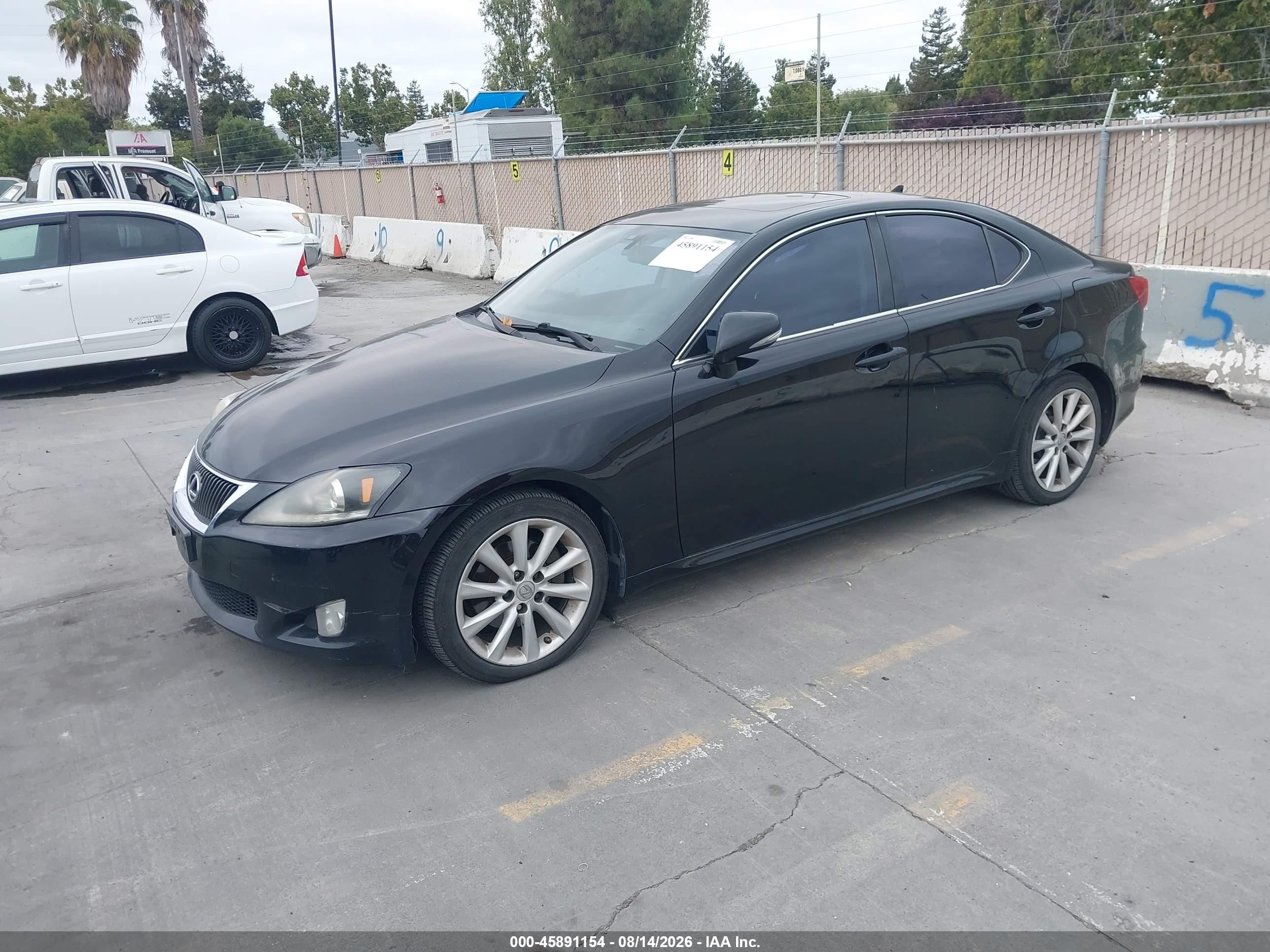 2009 Lexus Is 250   Black vin: JTHBK262192092453