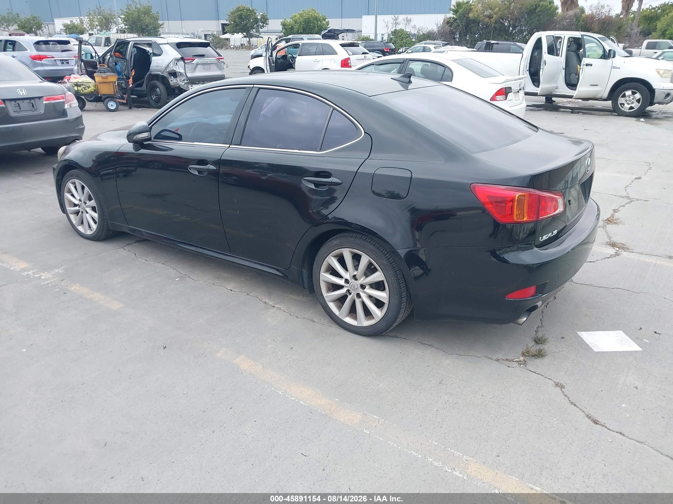 2009 Lexus Is 250   Black vin: JTHBK262192092453