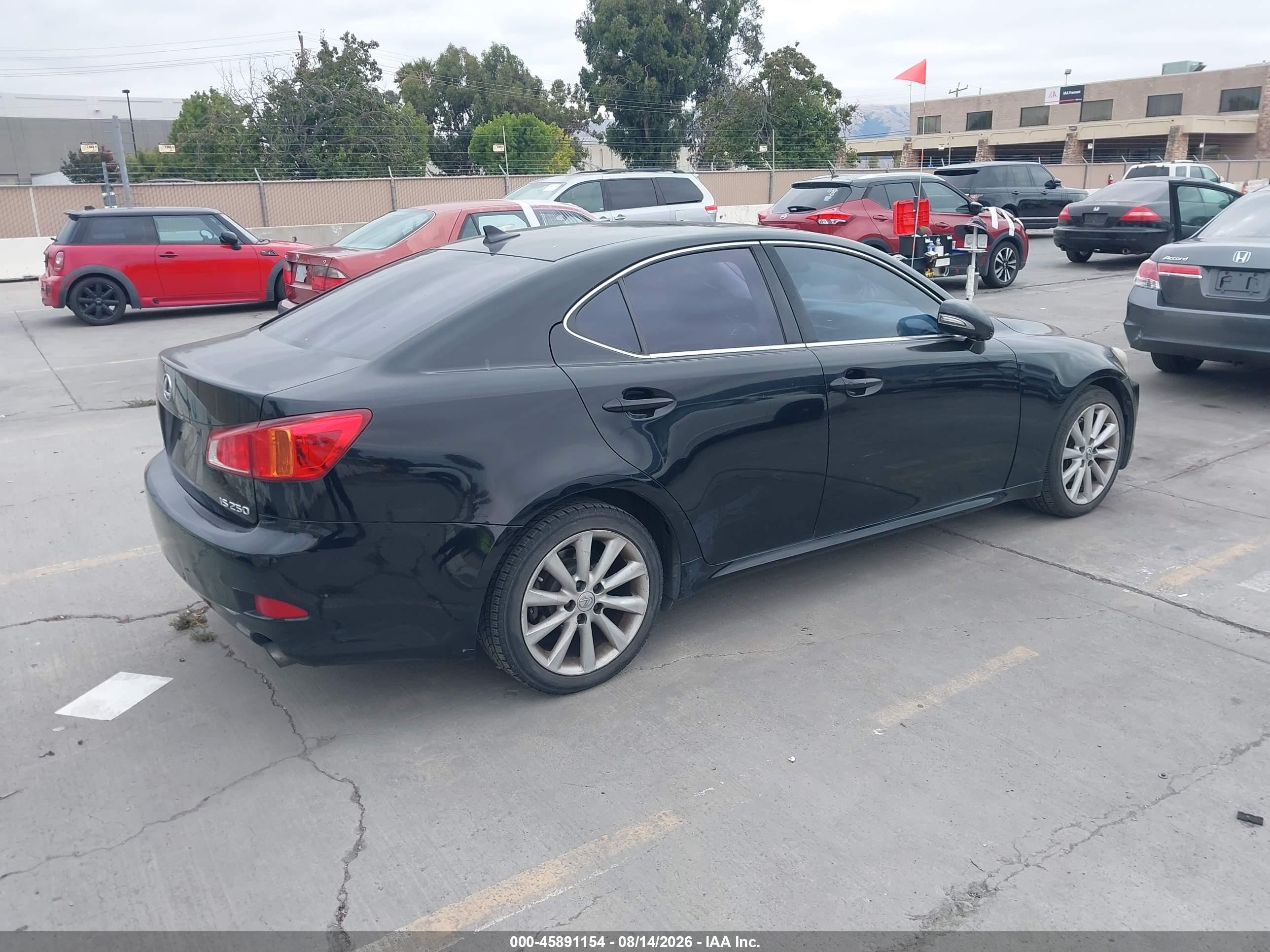 2009 Lexus Is 250   Black vin: JTHBK262192092453