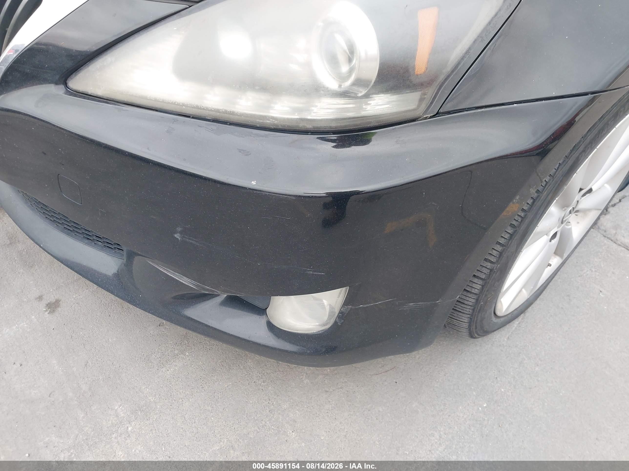 2009 Lexus Is 250   Black vin: JTHBK262192092453