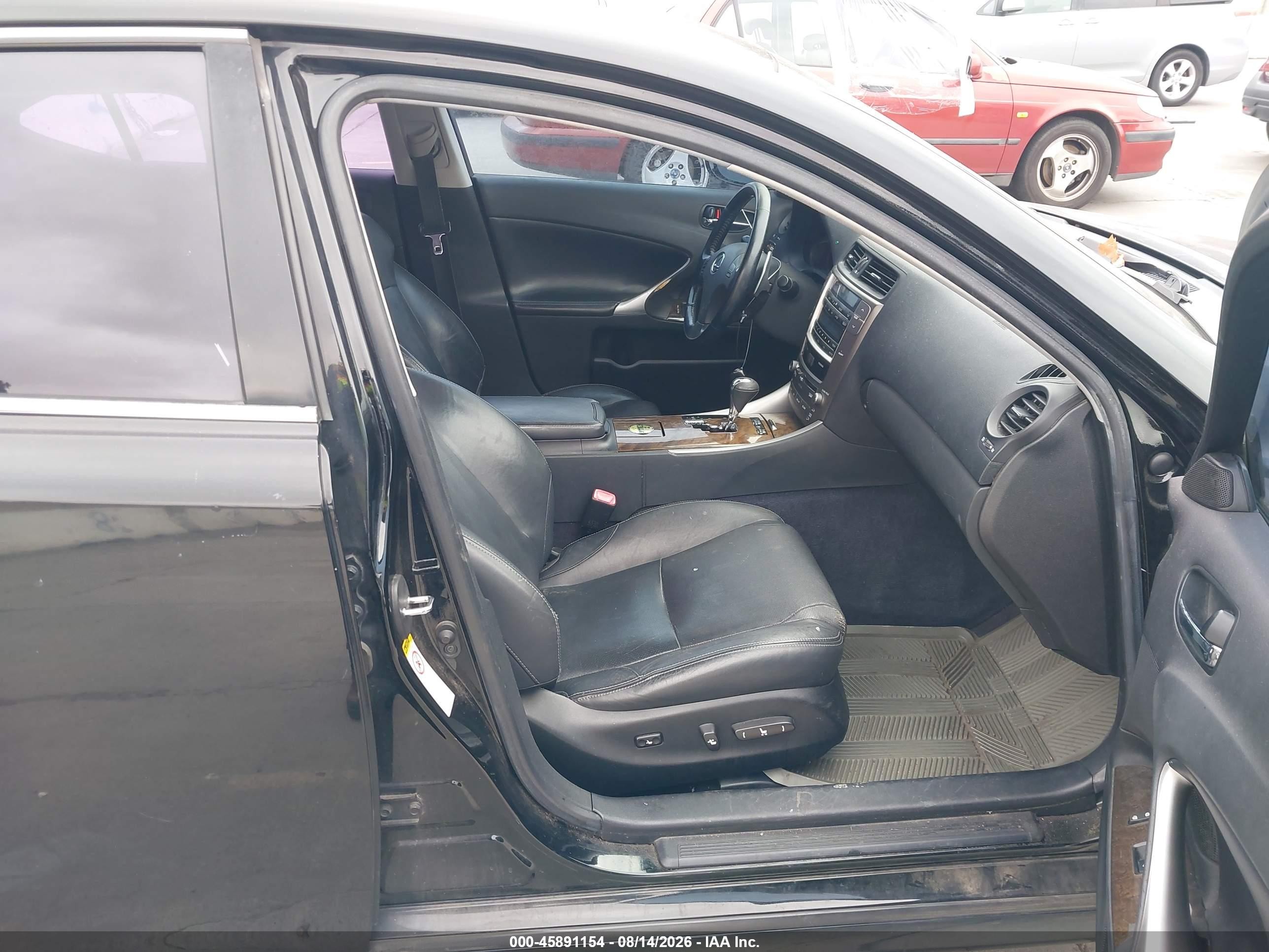 2009 Lexus Is 250   Black vin: JTHBK262192092453