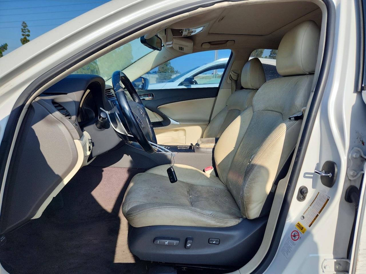 2009 Lexus Is 250 White vin: JTHBK262195086778