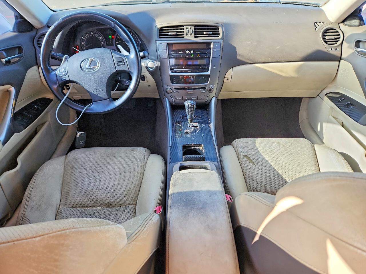 2009 Lexus Is 250 White vin: JTHBK262195086778