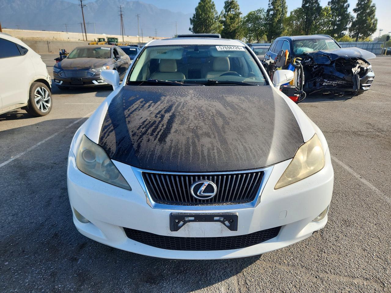 2009 Lexus Is 250 White vin: JTHBK262195086778