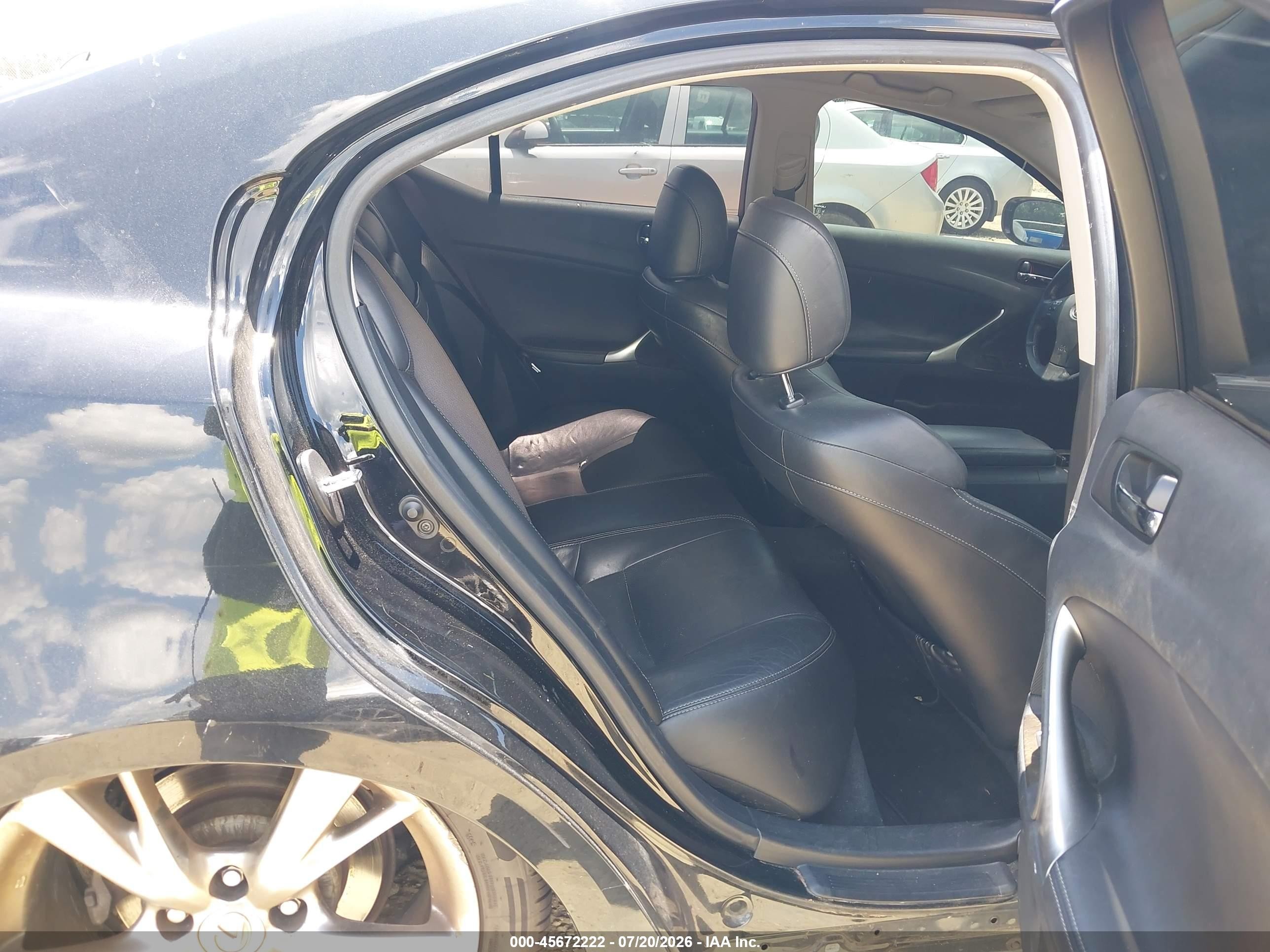 2009 Lexus Is 250 Black vin: JTHBK262195091785