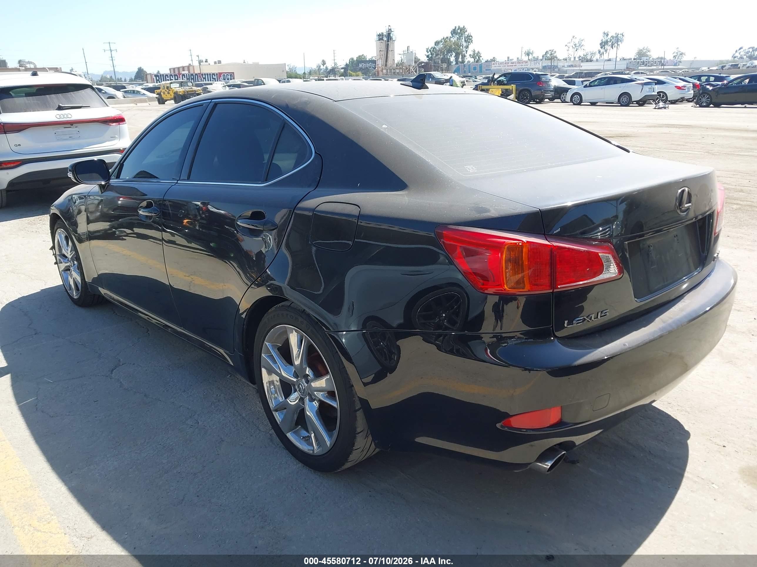 2009 Lexus Is 250   Black vin: JTHBK262195101540