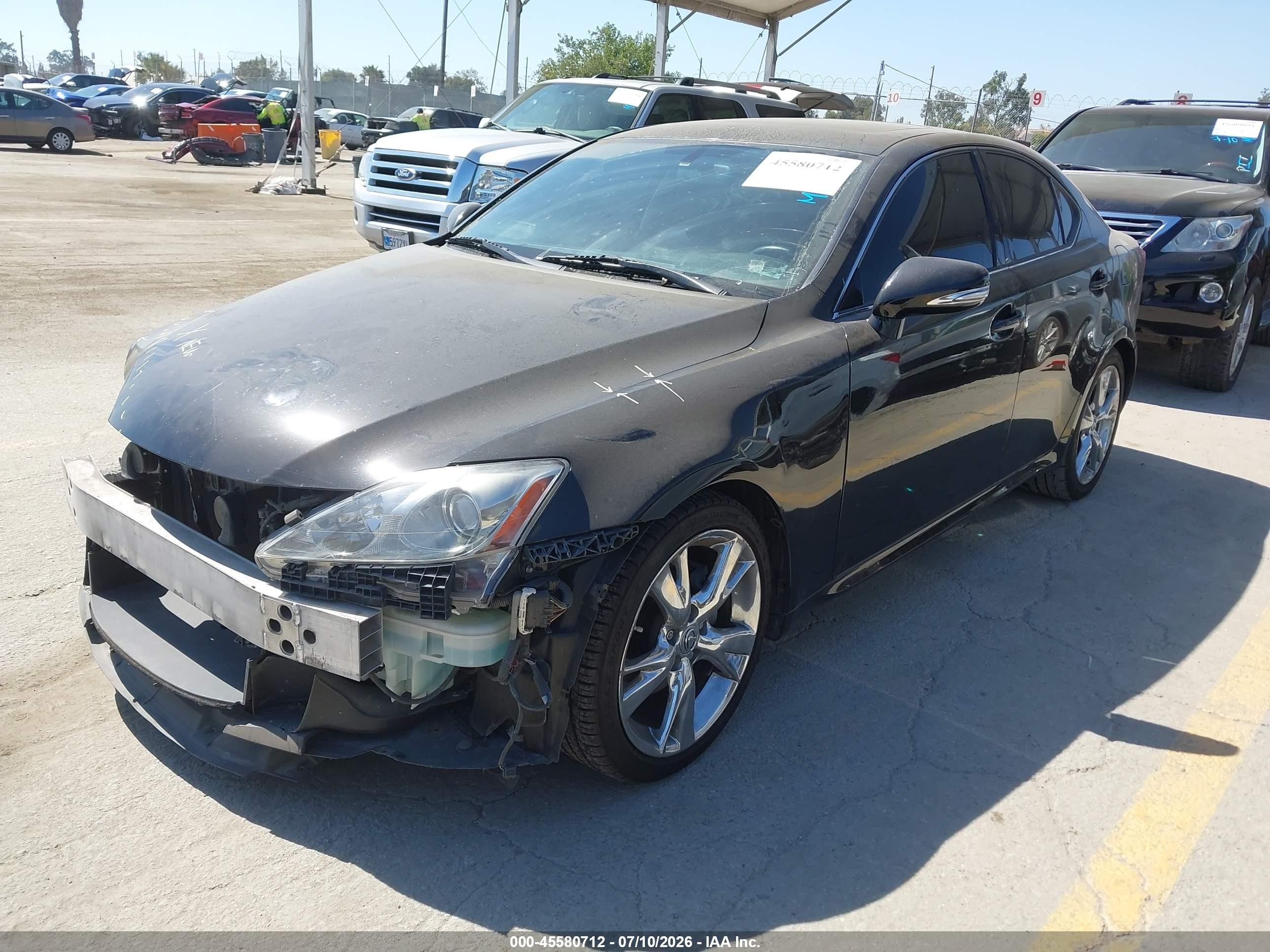 2009 Lexus Is 250   Black vin: JTHBK262195101540