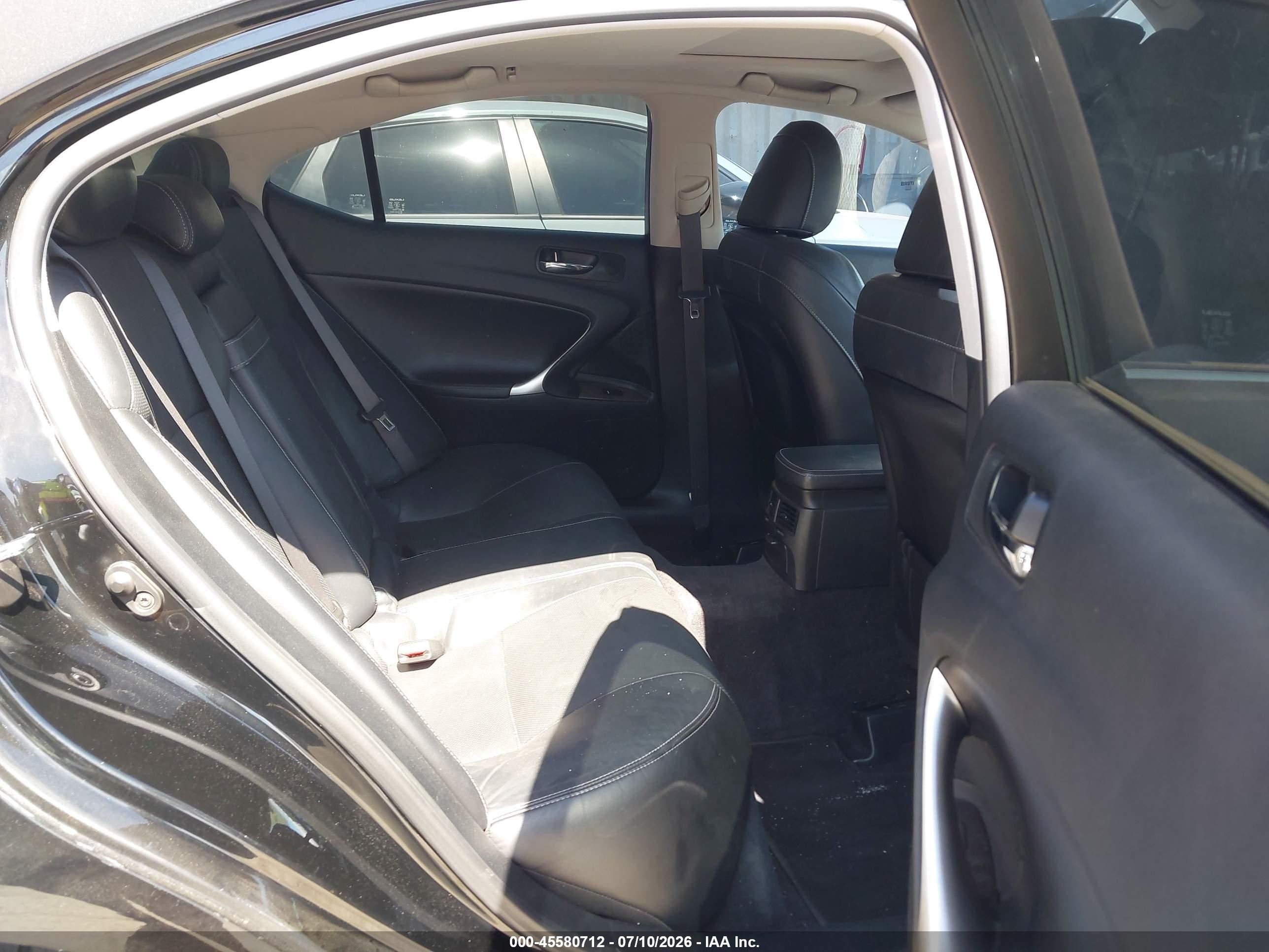 2009 Lexus Is 250   Black vin: JTHBK262195101540
