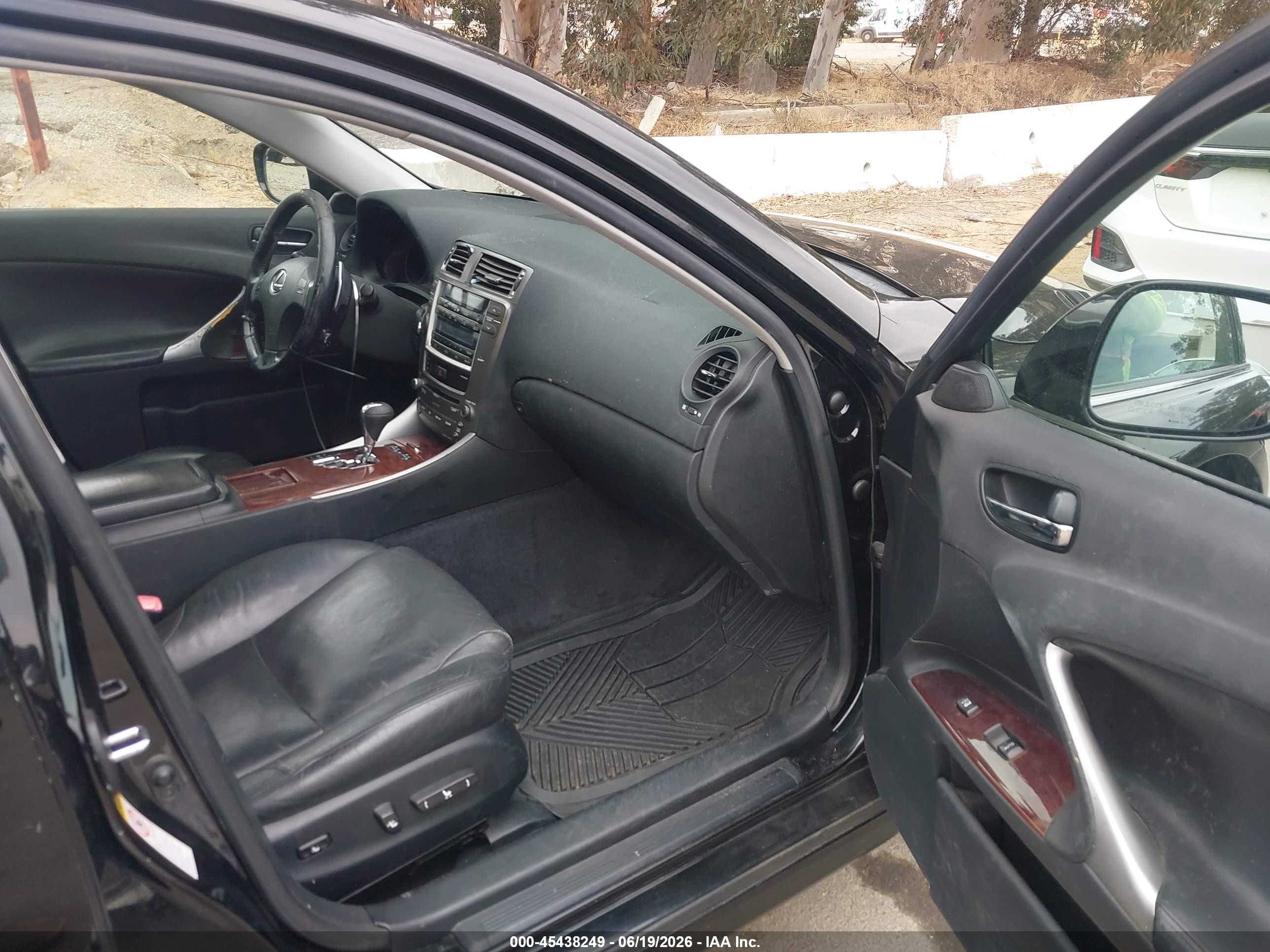 2006 Lexus Is 250 Black vin: JTHBK262262020575