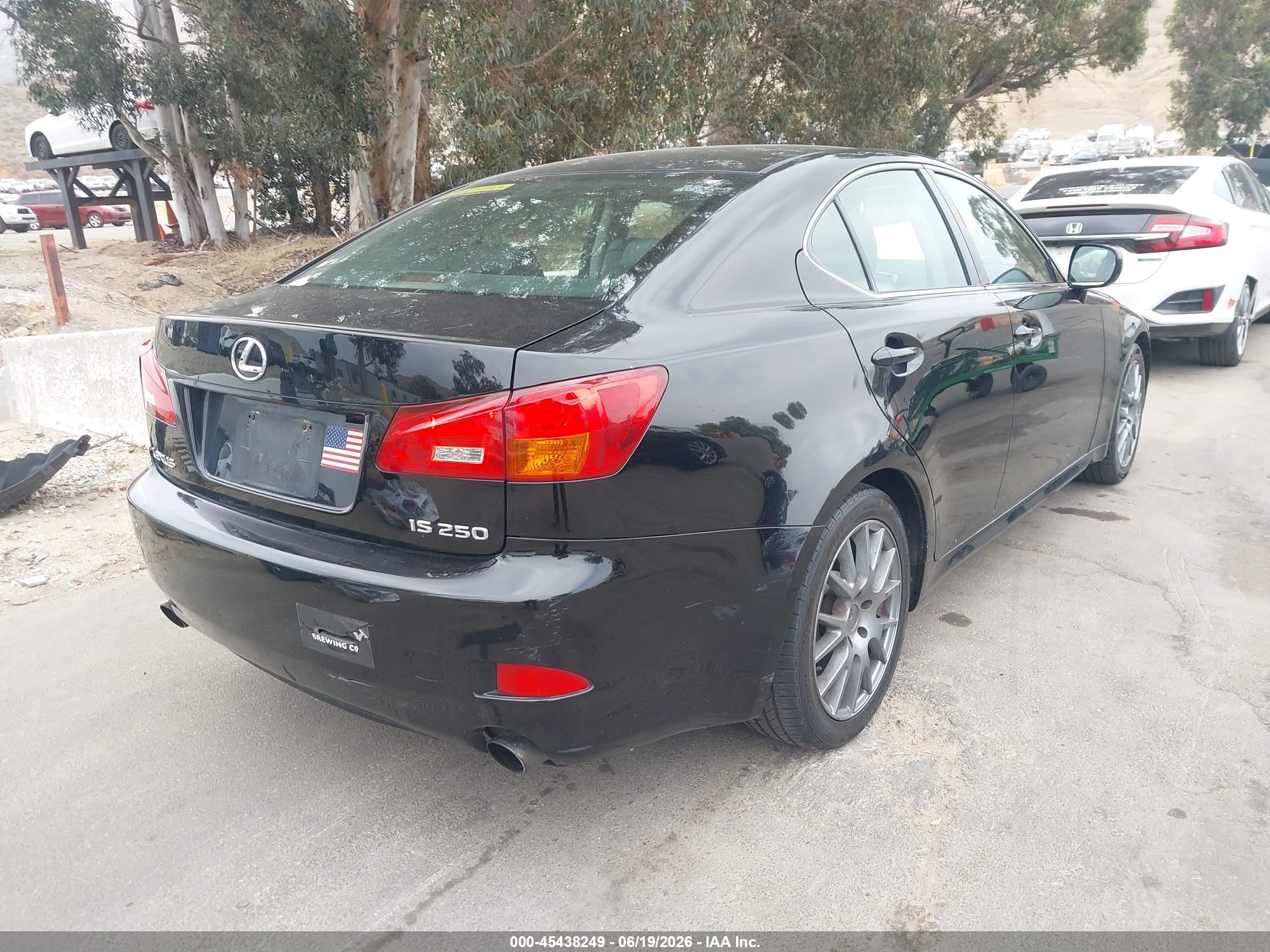 2006 Lexus Is 250 Black vin: JTHBK262262020575