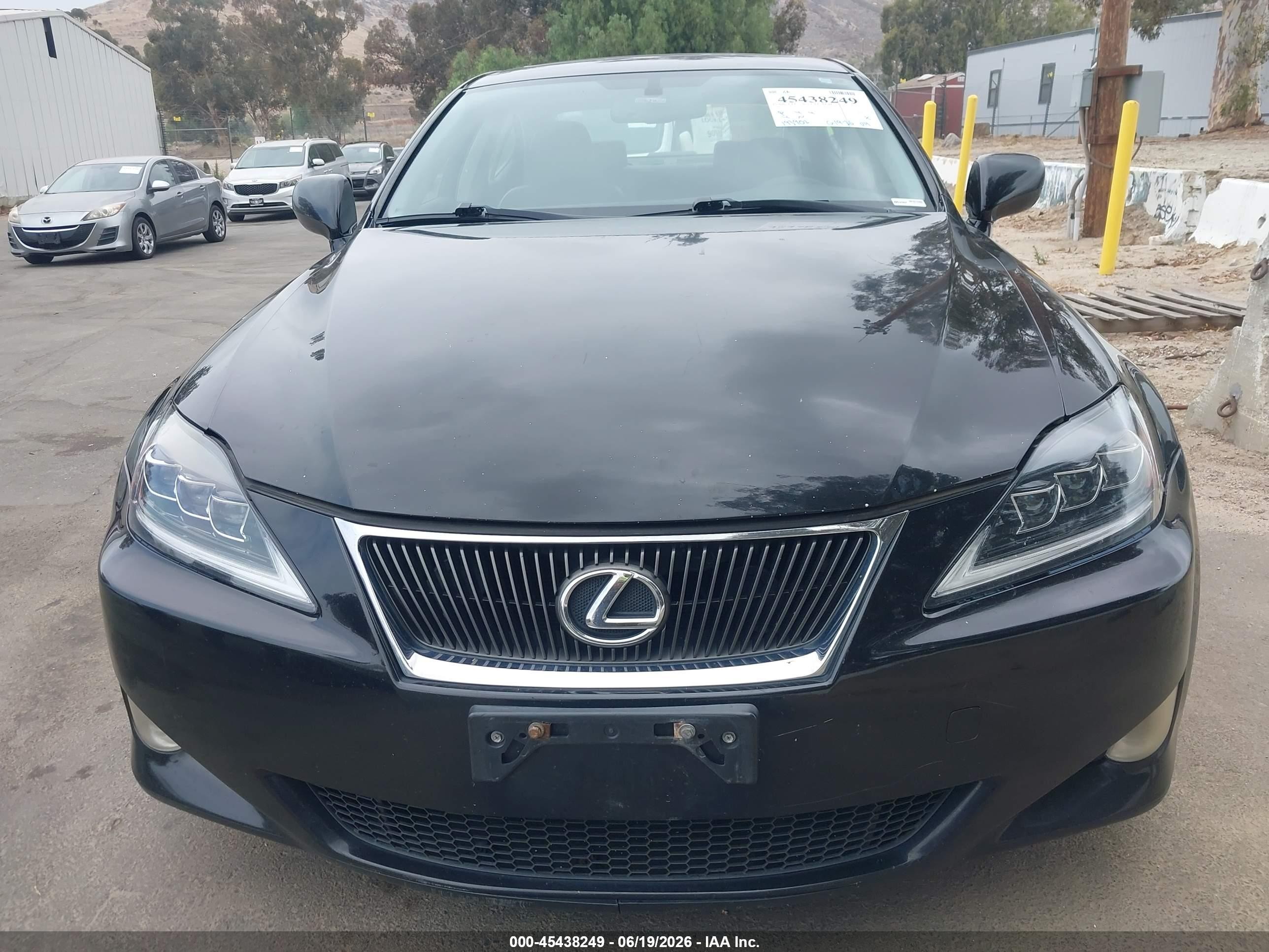 2006 Lexus Is 250 Black vin: JTHBK262262020575