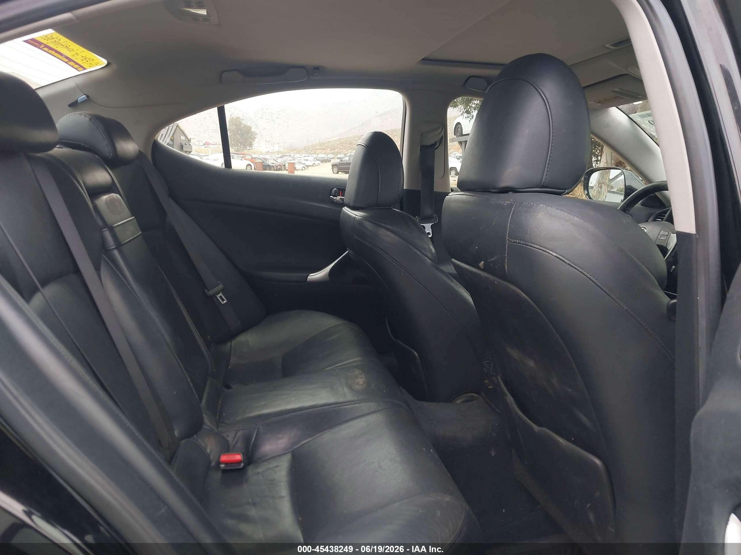 2006 Lexus Is 250 Black vin: JTHBK262262020575