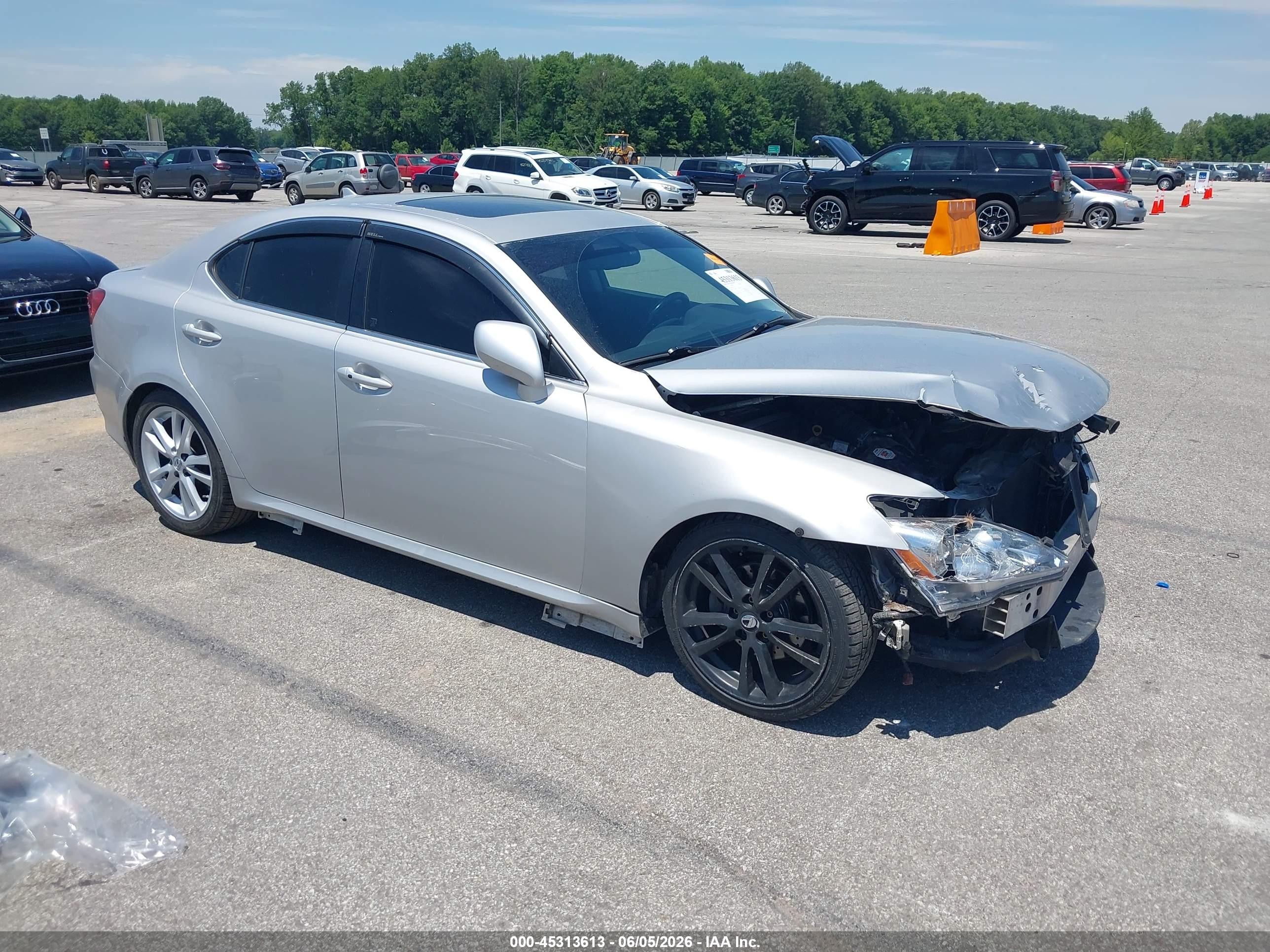 2007 Lexus Is 250   Silver vin: JTHBK262272042738