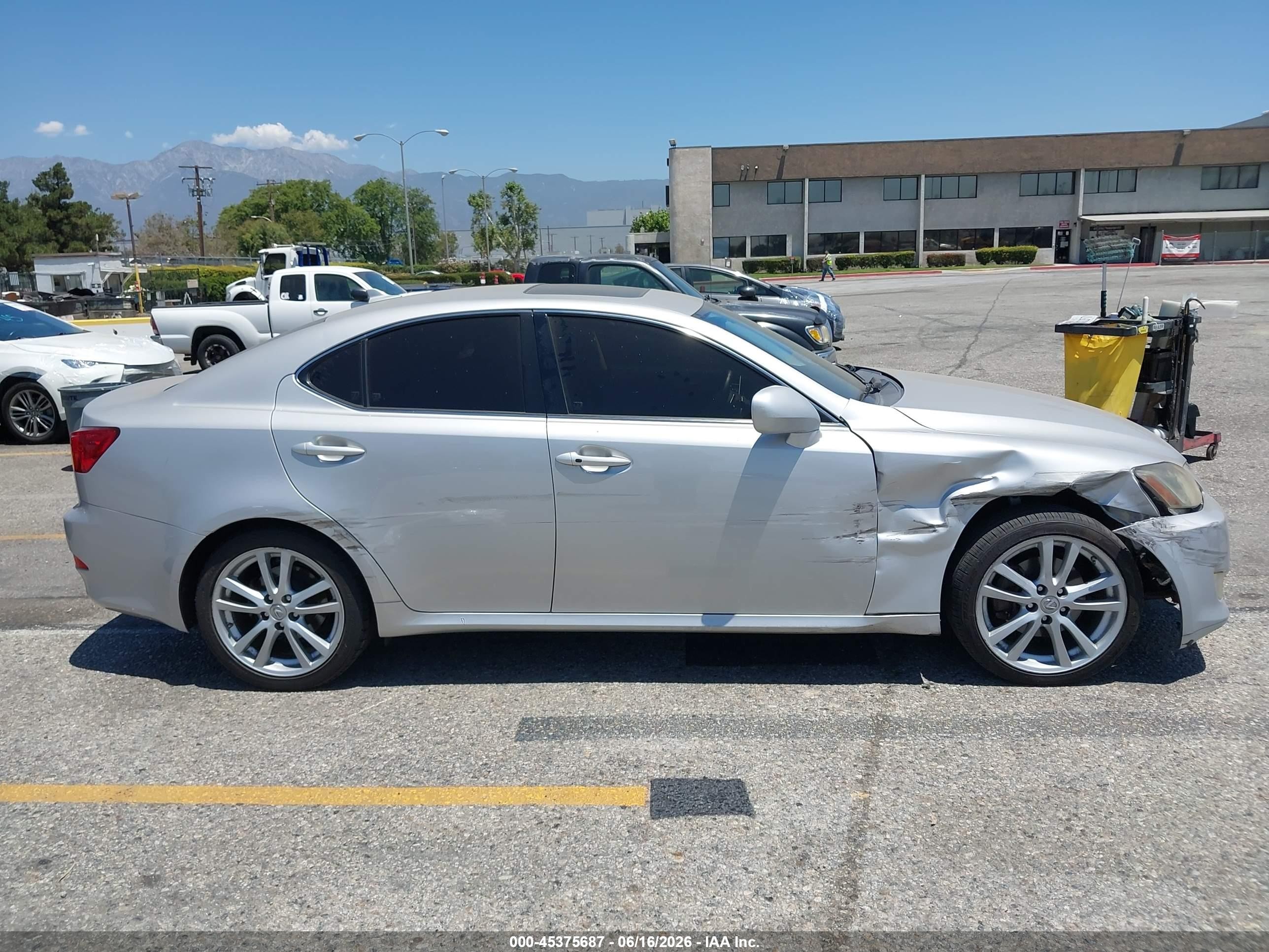 2007 Lexus Is 250   Silver vin: JTHBK262272045767