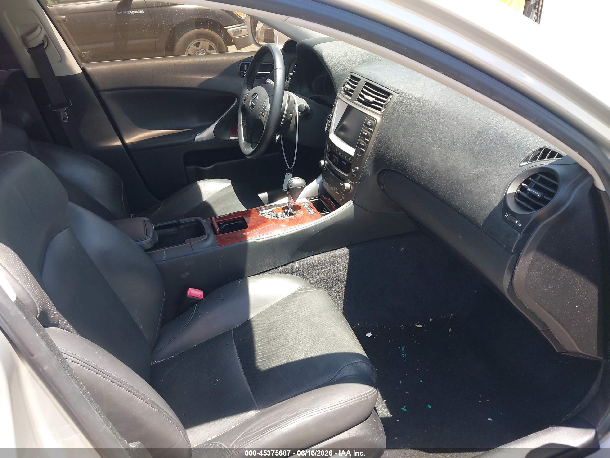 2007 Lexus Is 250   Silver vin: JTHBK262272045767