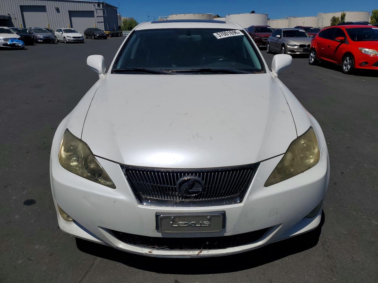 2007 Lexus Is 250 White vin: JTHBK262272056297