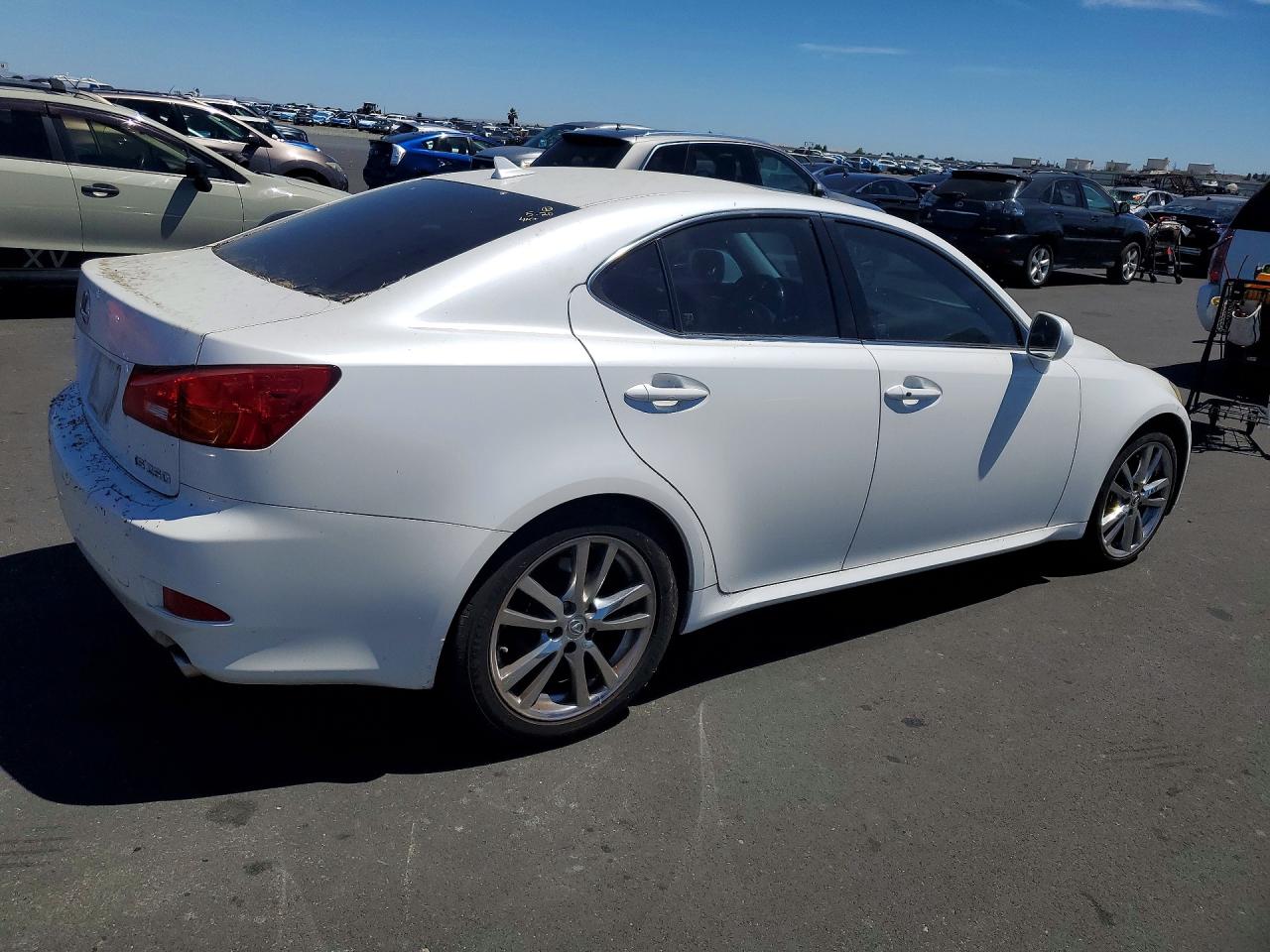 2007 Lexus Is 250 White vin: JTHBK262272056297