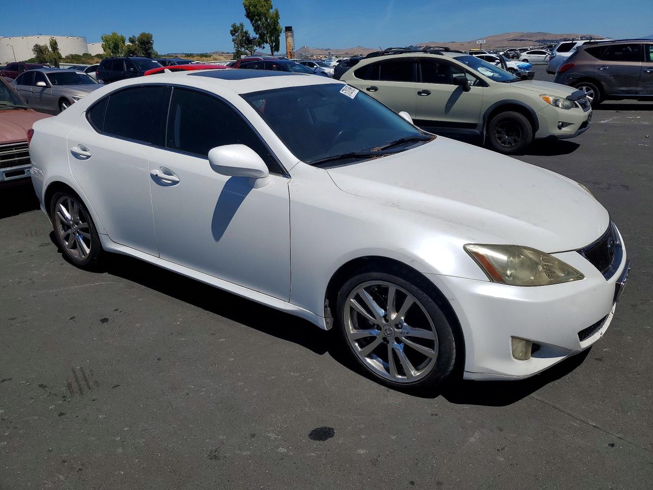 2007 Lexus Is 250 White vin: JTHBK262272056297