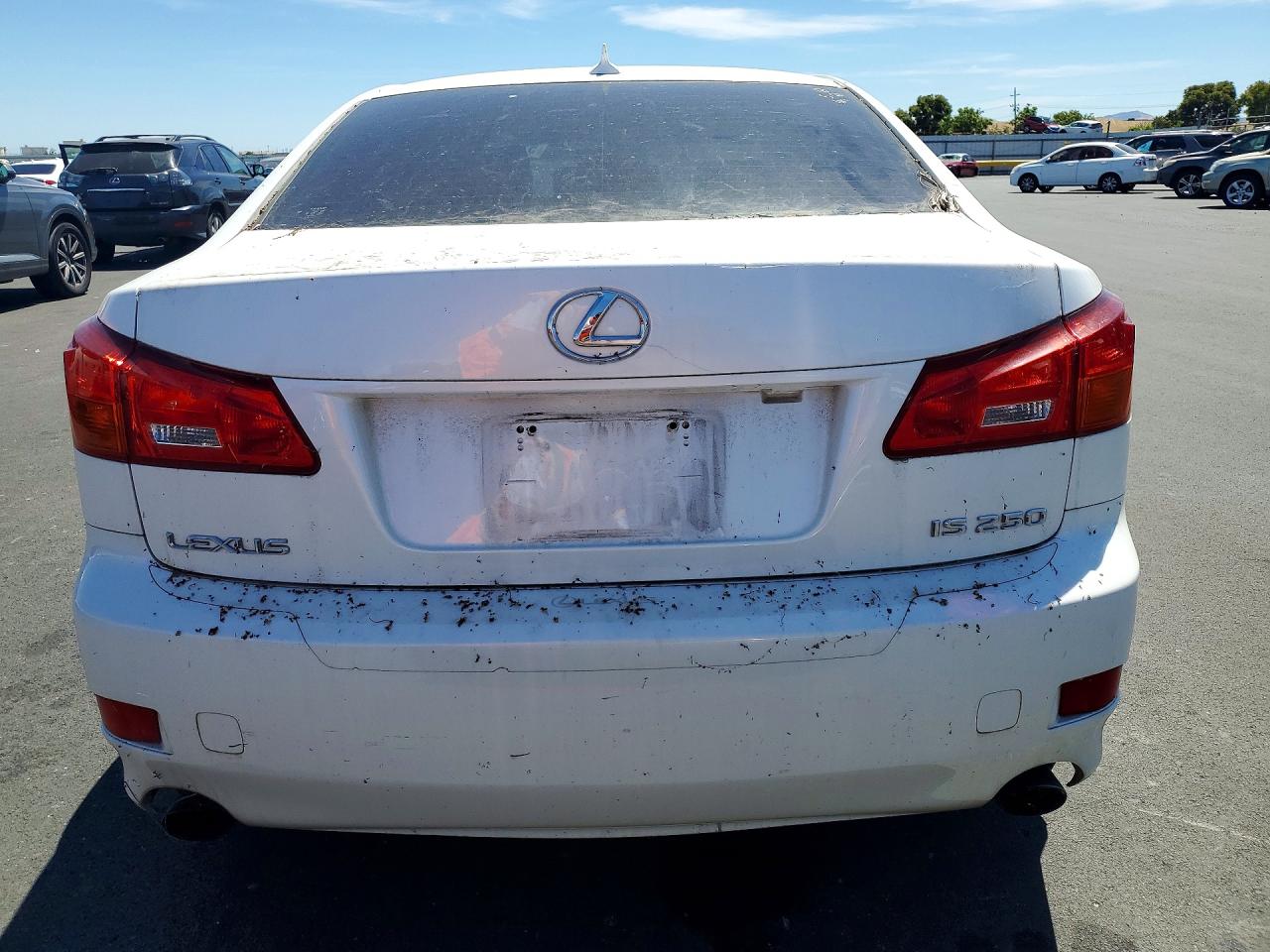 2007 Lexus Is 250 White vin: JTHBK262272056297