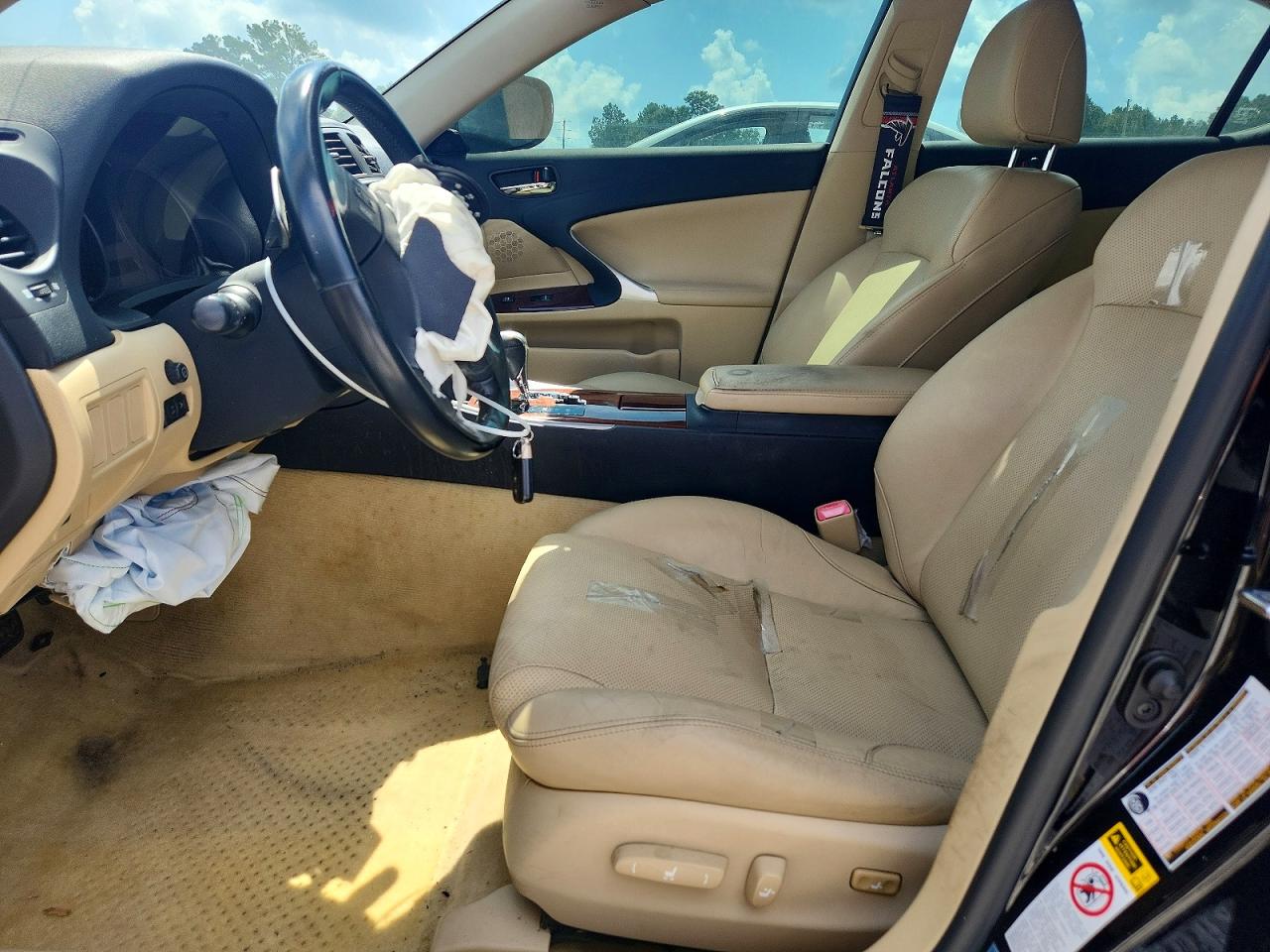 2007 Lexus Is 250 Base Черный vin: JTHBK262275025842