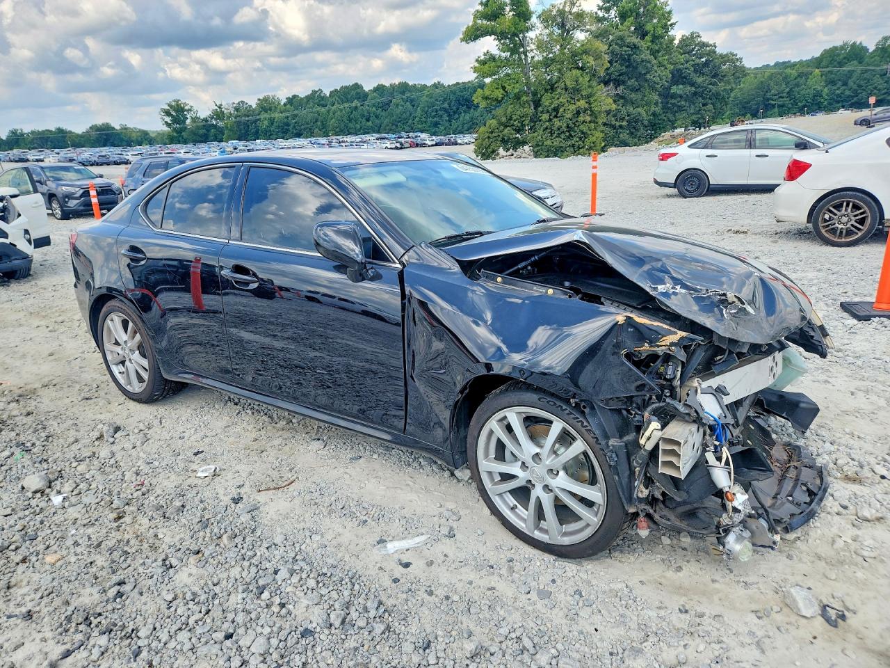 2007 Lexus Is 250 Base Черный vin: JTHBK262275025842