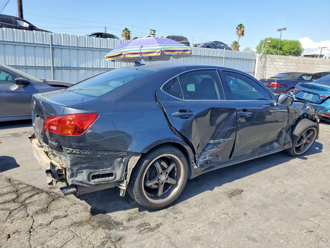 2007 Lexus Is 250 Base Gray vin: JTHBK262275028398
