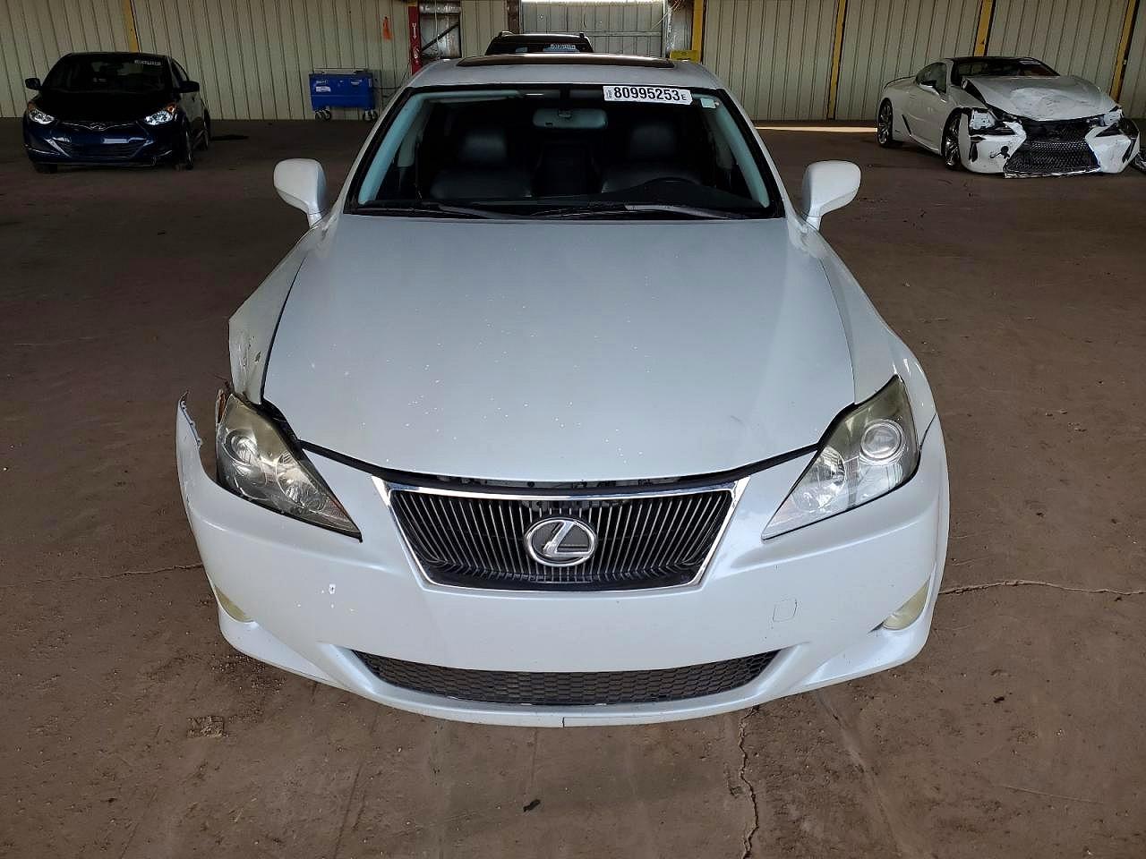 2007 Lexus Is 250 White vin: JTHBK262275029535