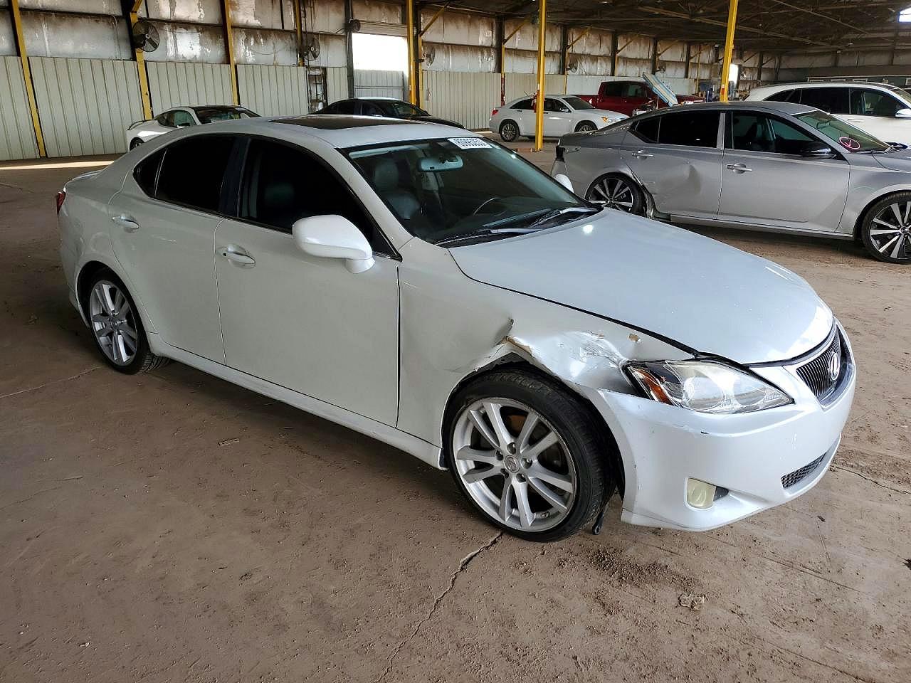 2007 Lexus Is 250 White vin: JTHBK262275029535