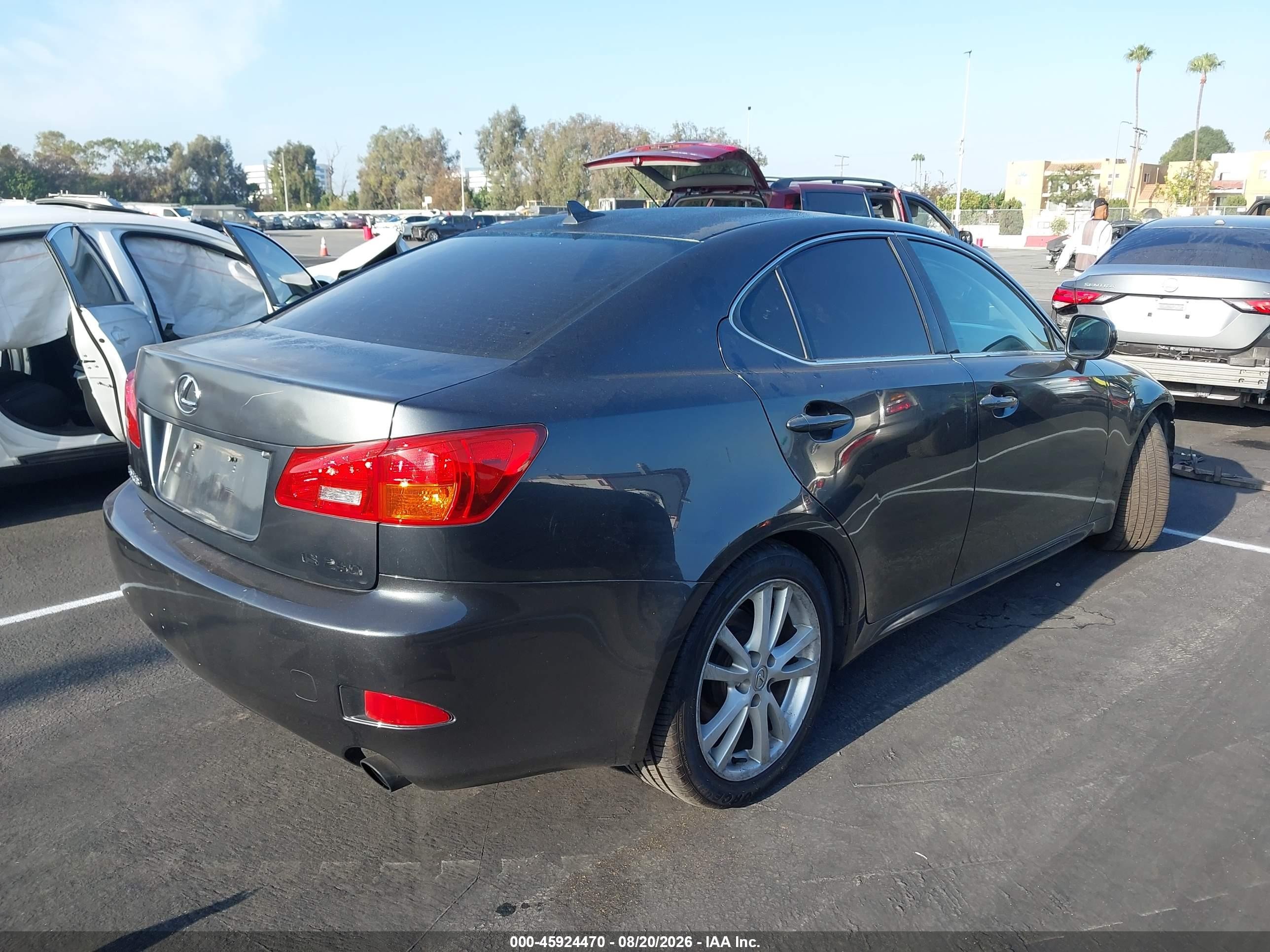2007 Lexus Is 250   Gray vin: JTHBK262275048425