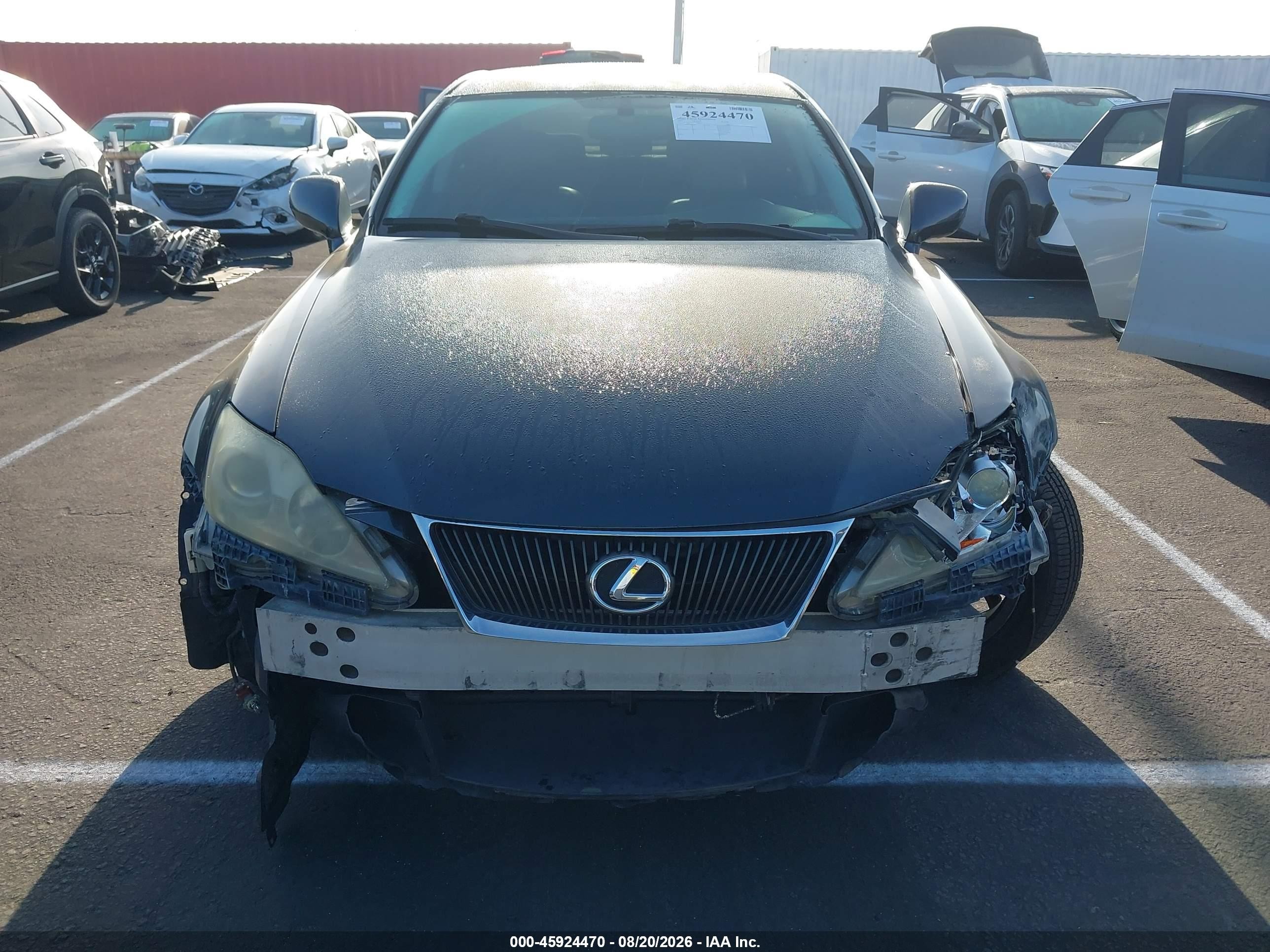 2007 Lexus Is 250   Gray vin: JTHBK262275048425