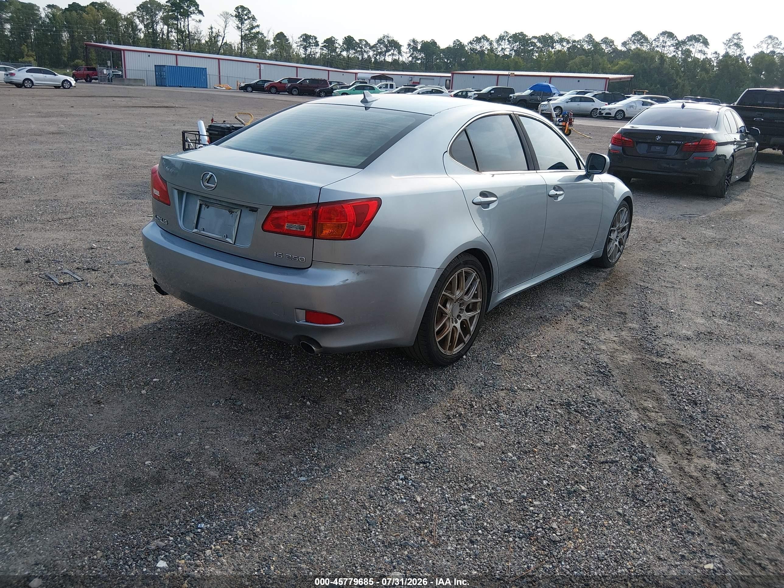 2008 Lexus Is 250   Light Blue vin: JTHBK262282078706