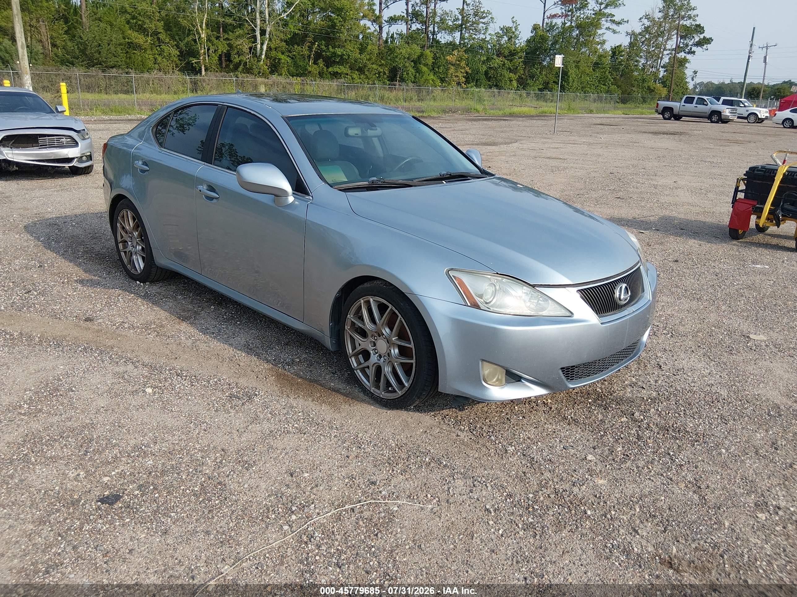 2008 Lexus Is 250   Light Blue vin: JTHBK262282078706