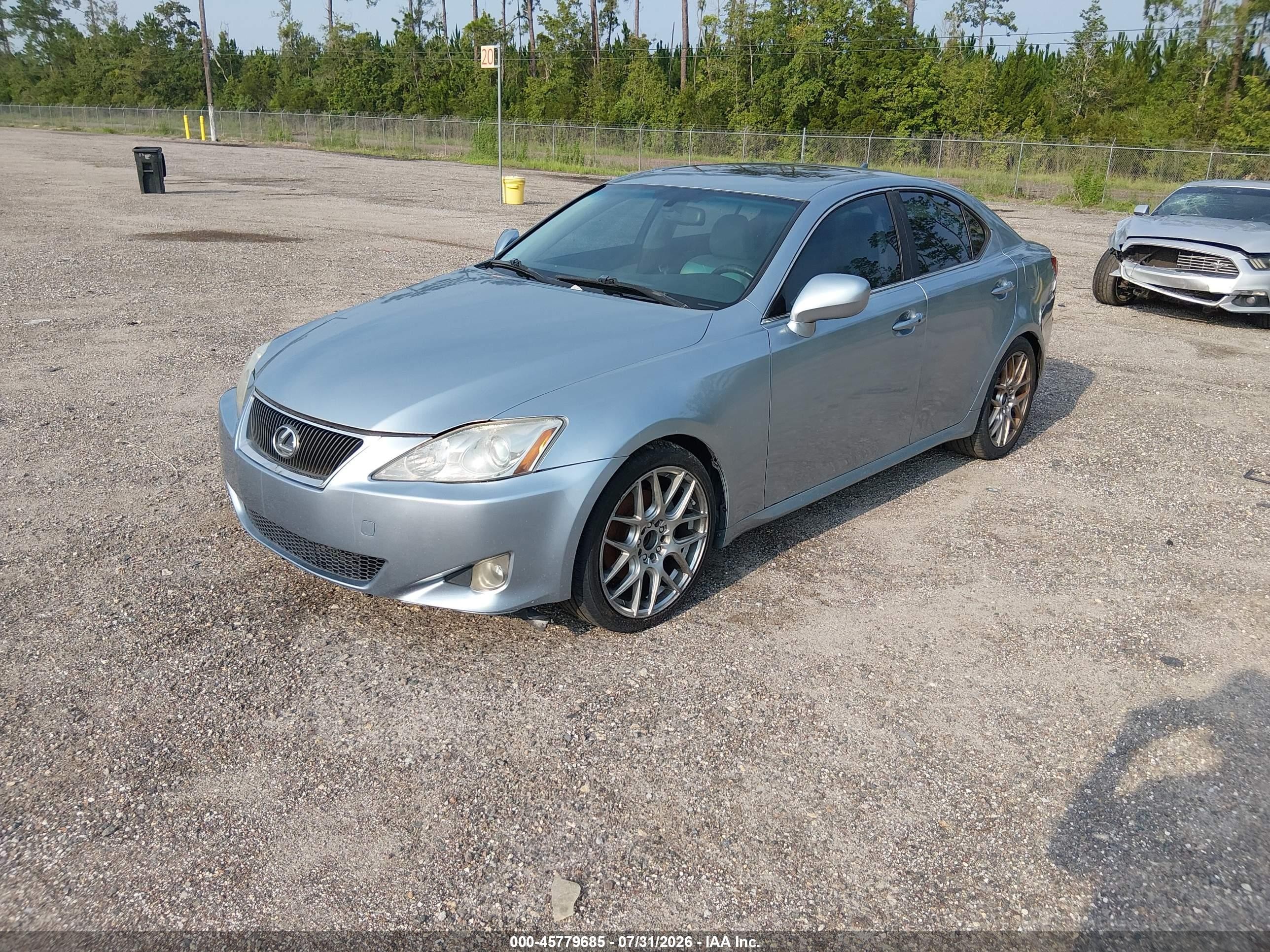 2008 Lexus Is 250   Light Blue vin: JTHBK262282078706