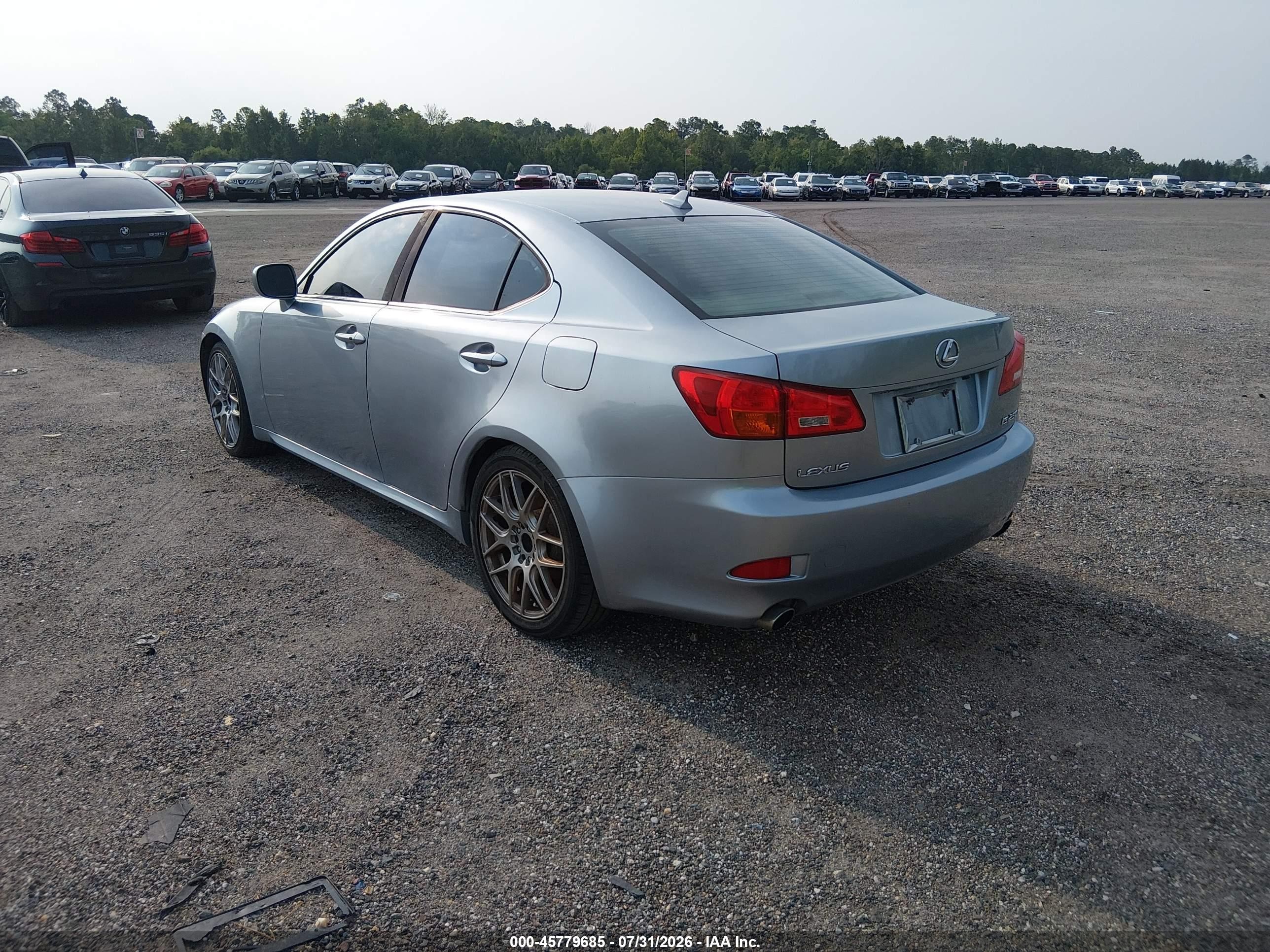 2008 Lexus Is 250   Light Blue vin: JTHBK262282078706