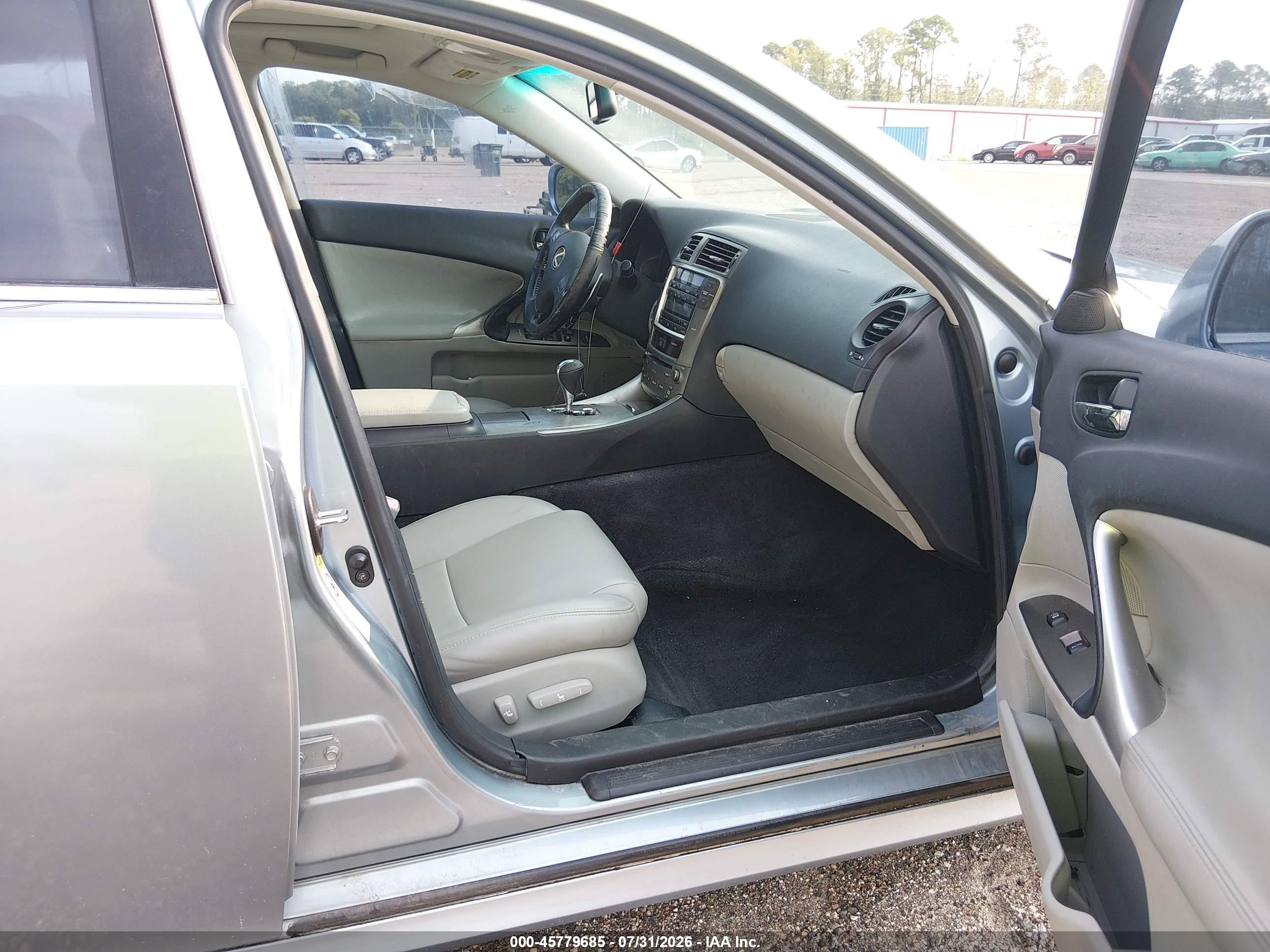 2008 Lexus Is 250   Light Blue vin: JTHBK262282078706